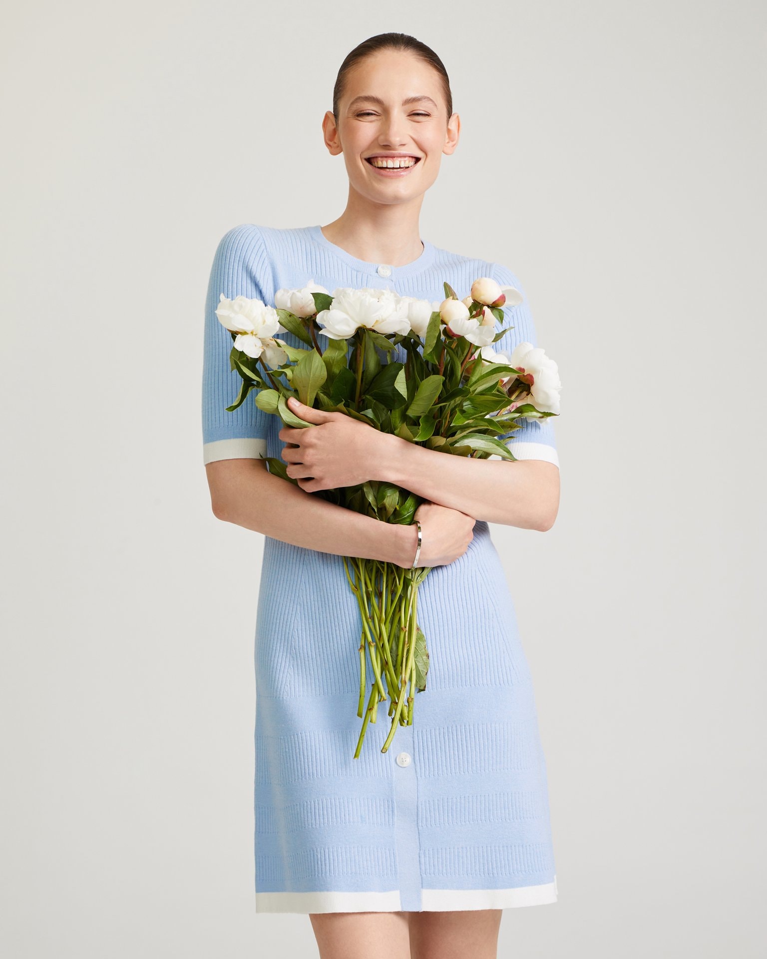 Button-front dress, Sky Blue