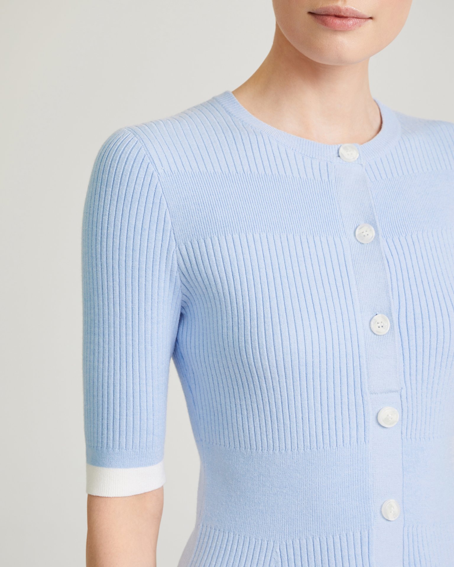 Button-front dress, Sky Blue — photo 7