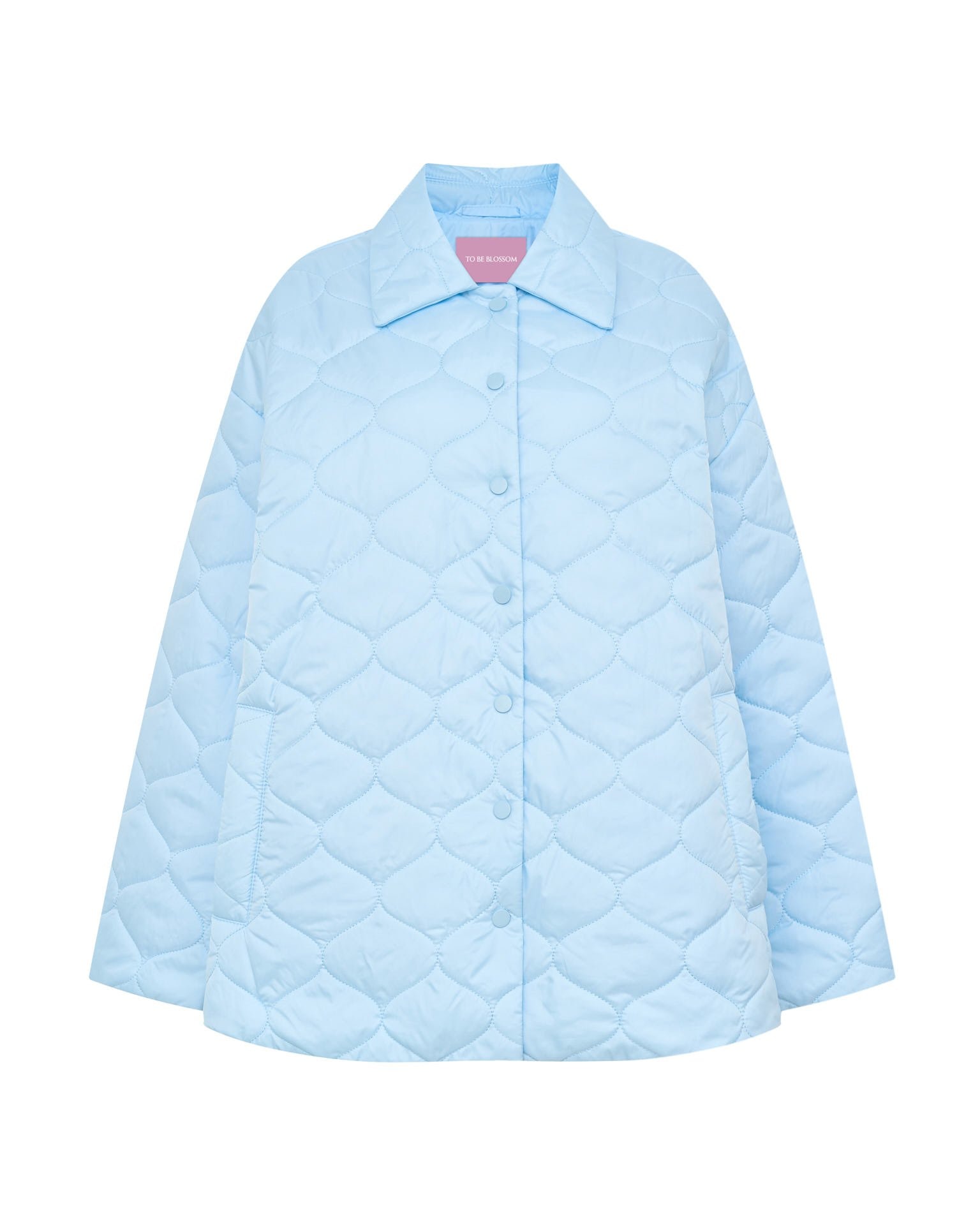 Quilted blue jacket, Blue — photo 6