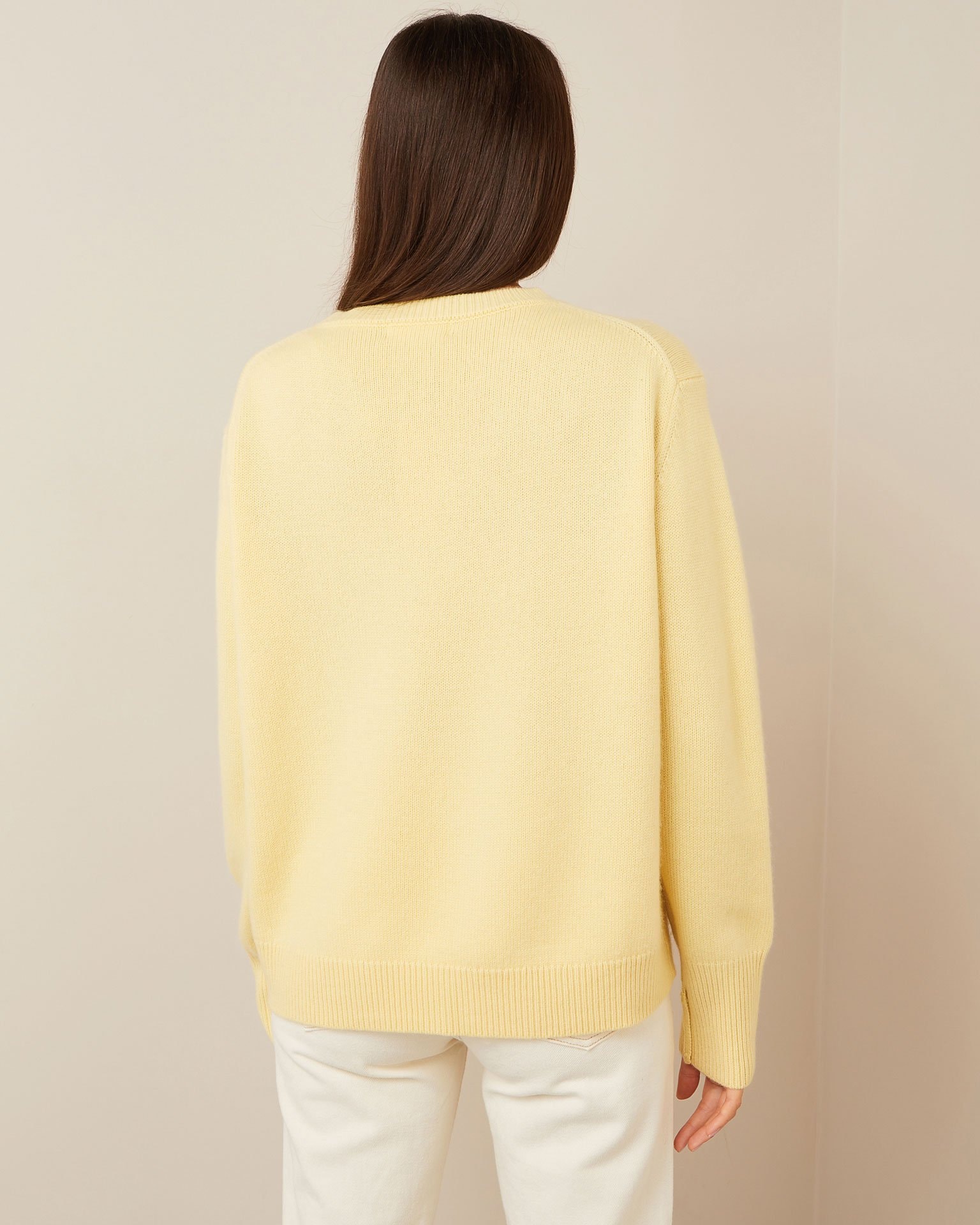 Round-neck sweater, Yellow — photo 3