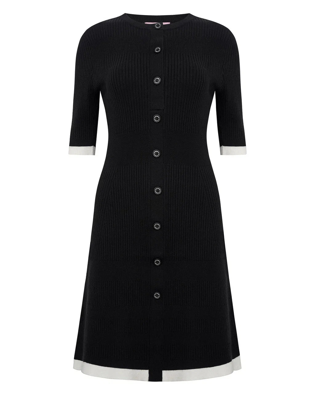 Black Short Dress, Black — photo 2
