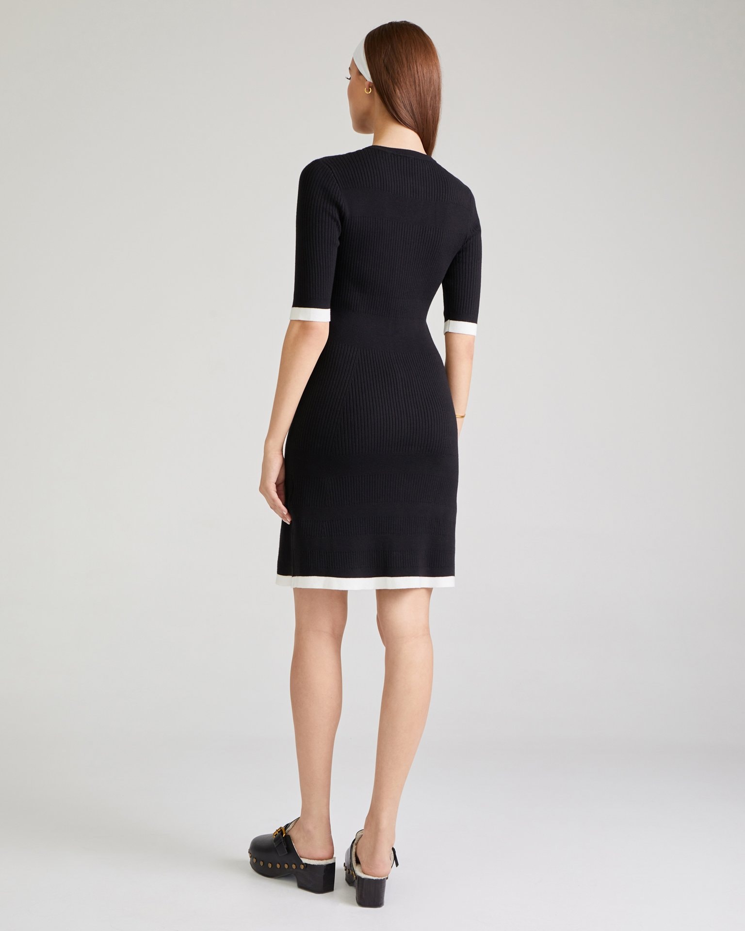 Black Short Dress, Black — photo 5