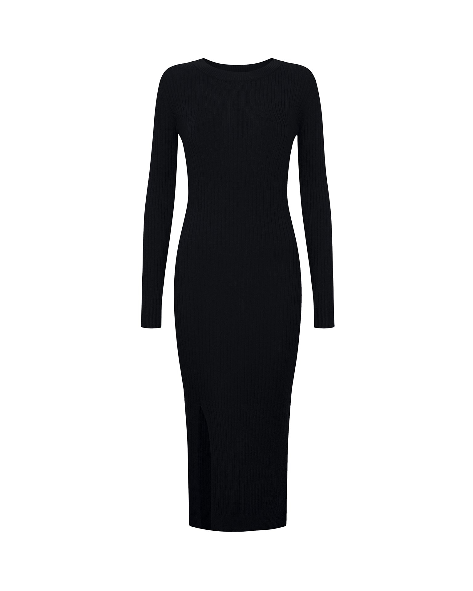 Black viscose dress, Black — photo 6