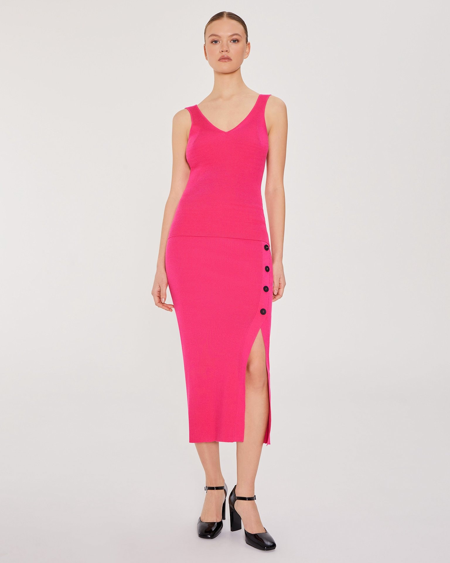 Viscose skirt, Fuchsia — photo 4