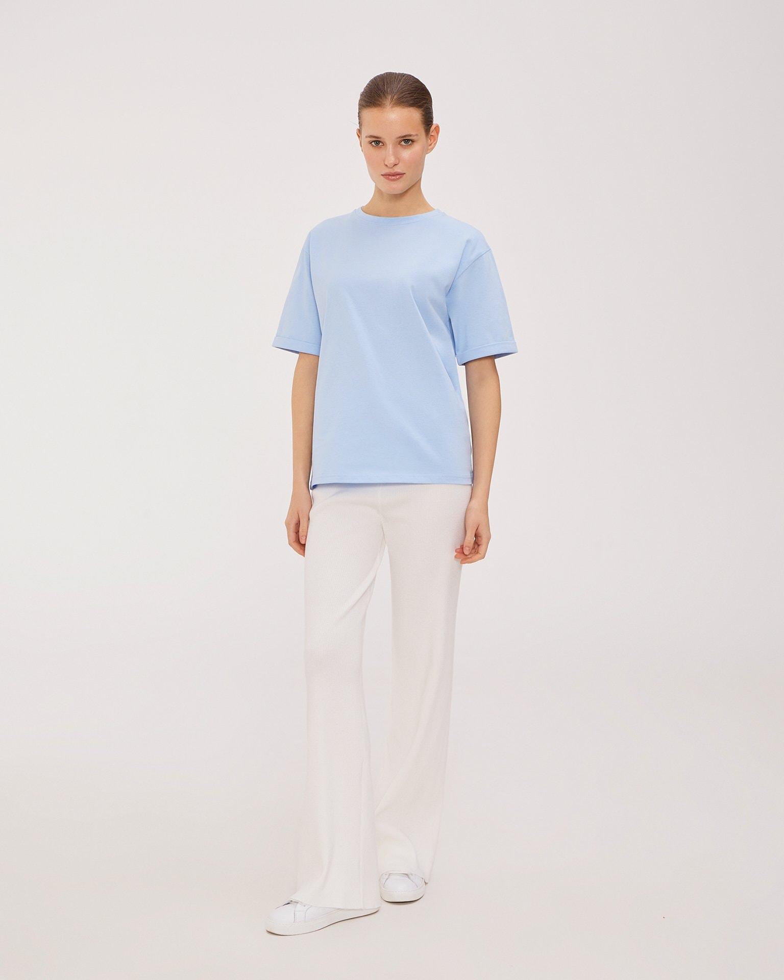 T-shirt with pattern, Blue — photo 3