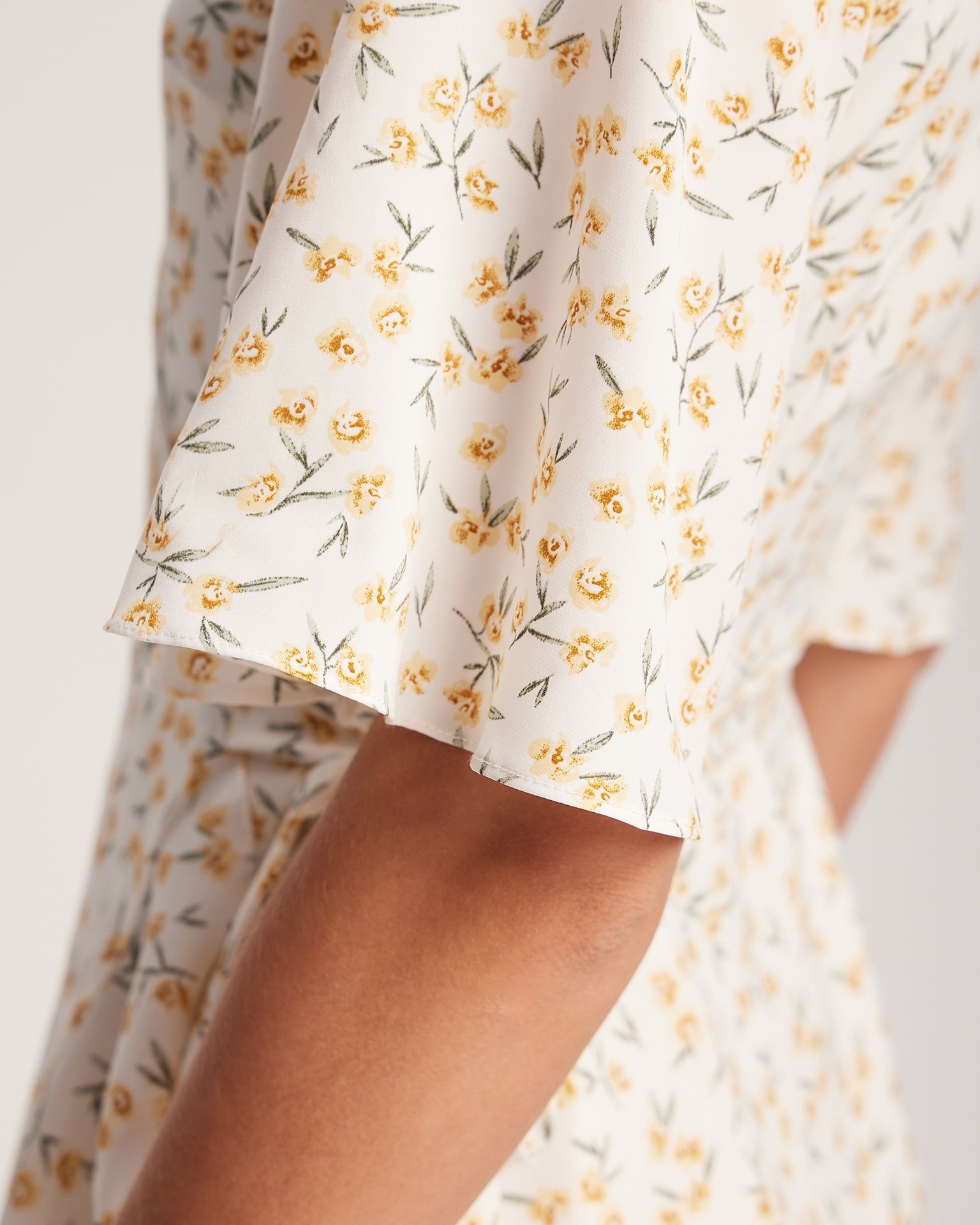 Mini wrap dress, Yellow — photo 7