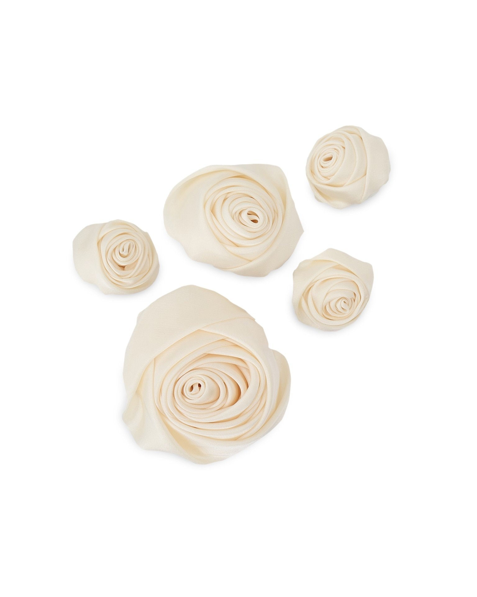 Set of floral brooches, Milky — photo 8
