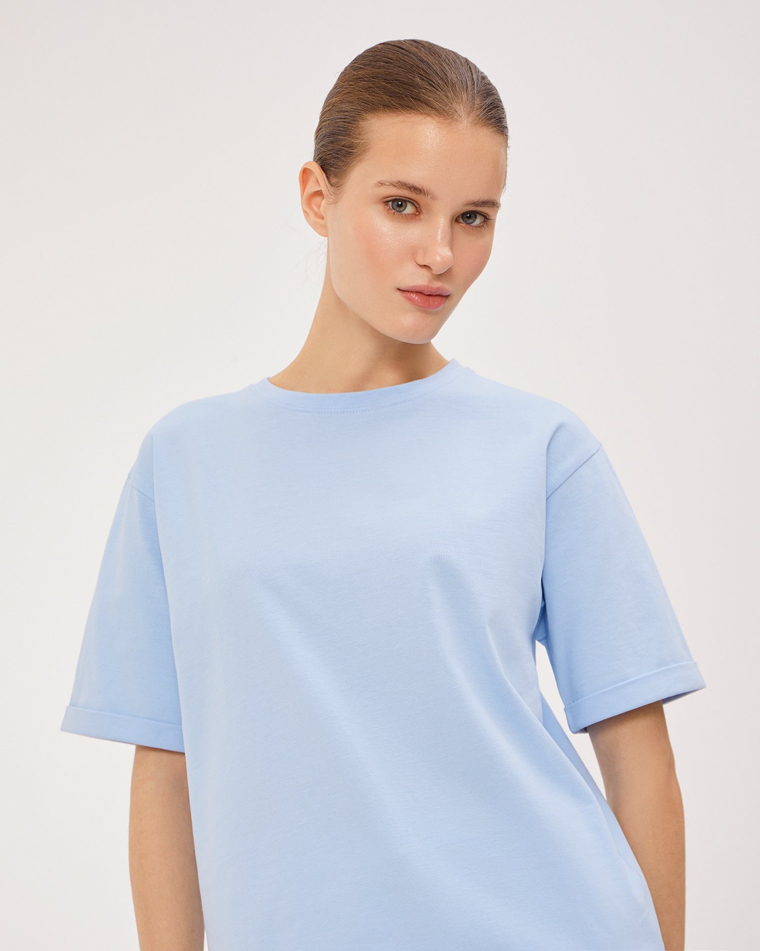 T-shirt with pattern, Blue — photo 5