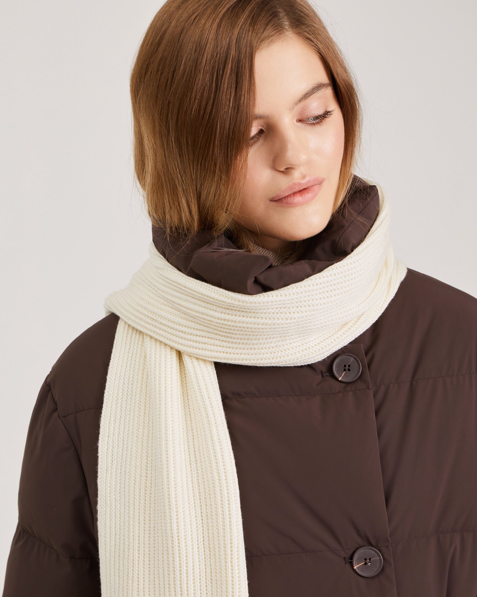 Scarf in a milky shade, Milky — photo 3