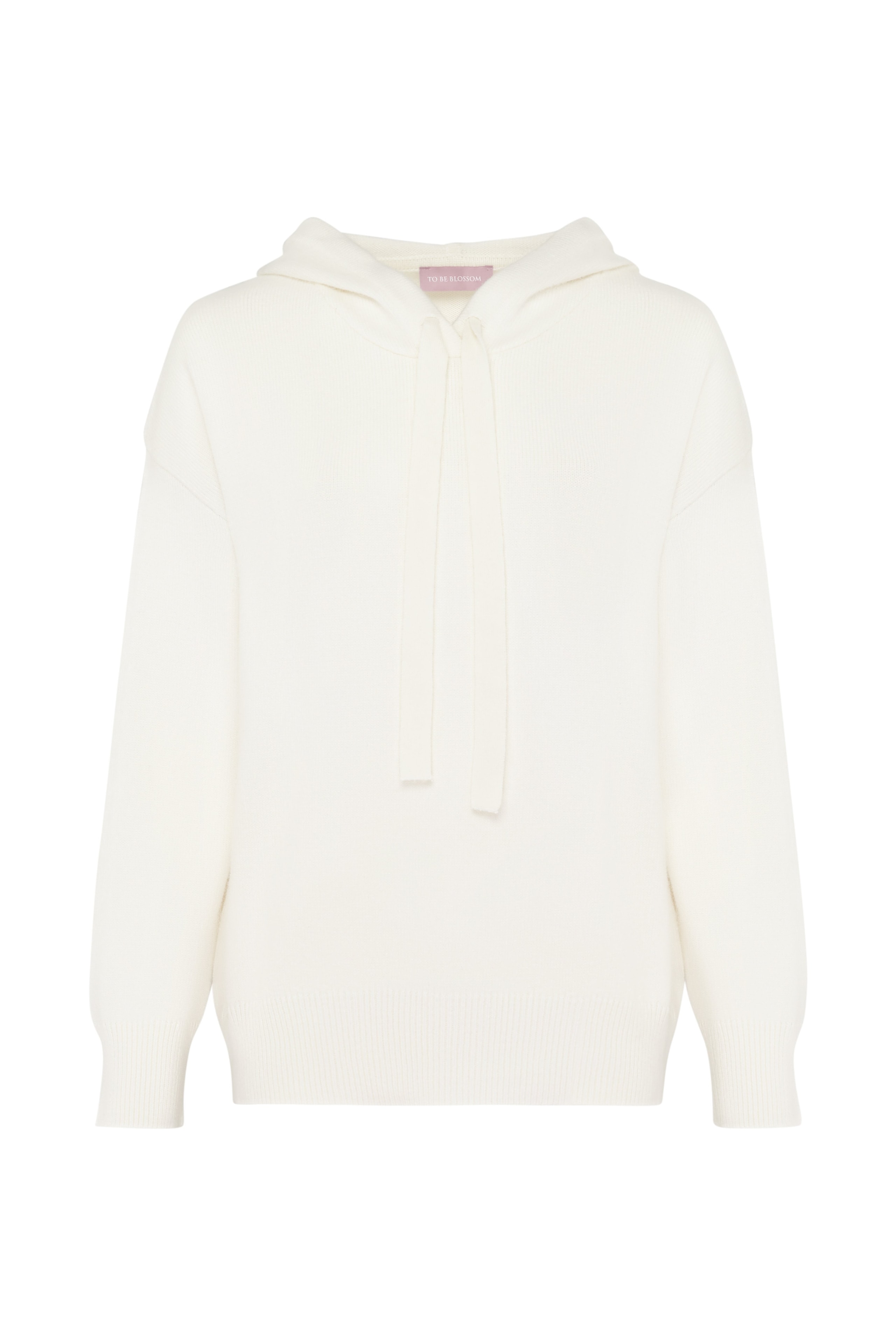 White Viscose Sweater, White — photo 6
