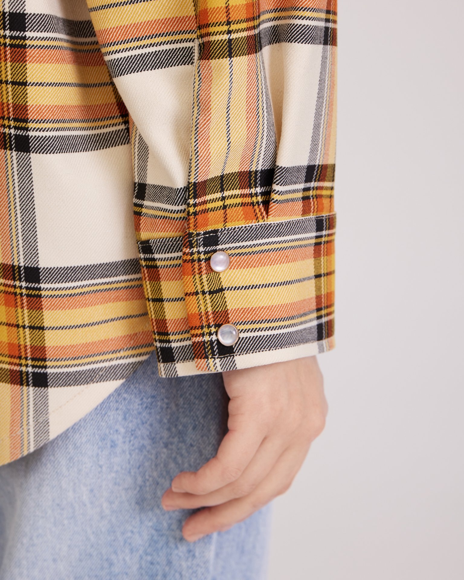 Checked shirt, Orange — photo 10