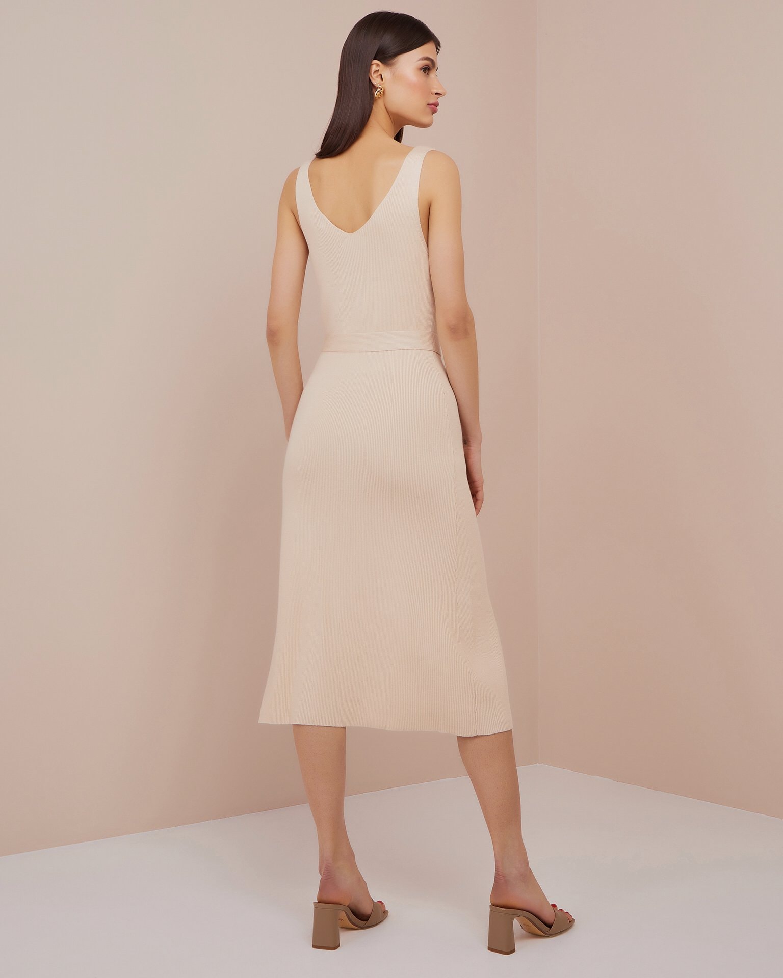 Strap dress, Beige — photo 3