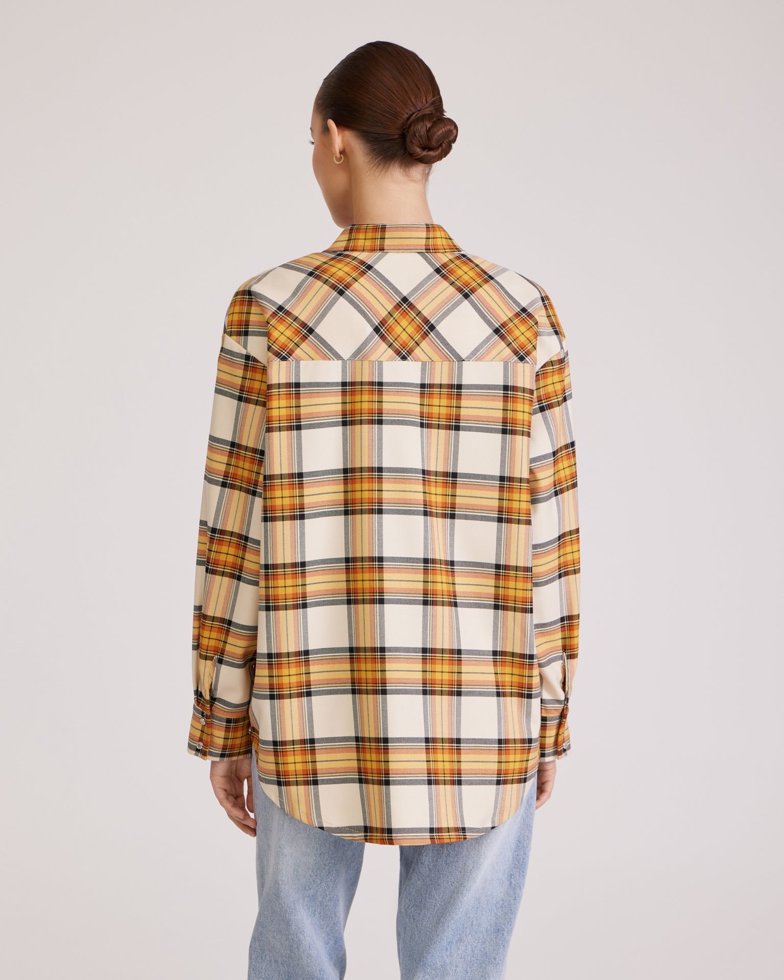 Checked shirt, Orange — photo 7