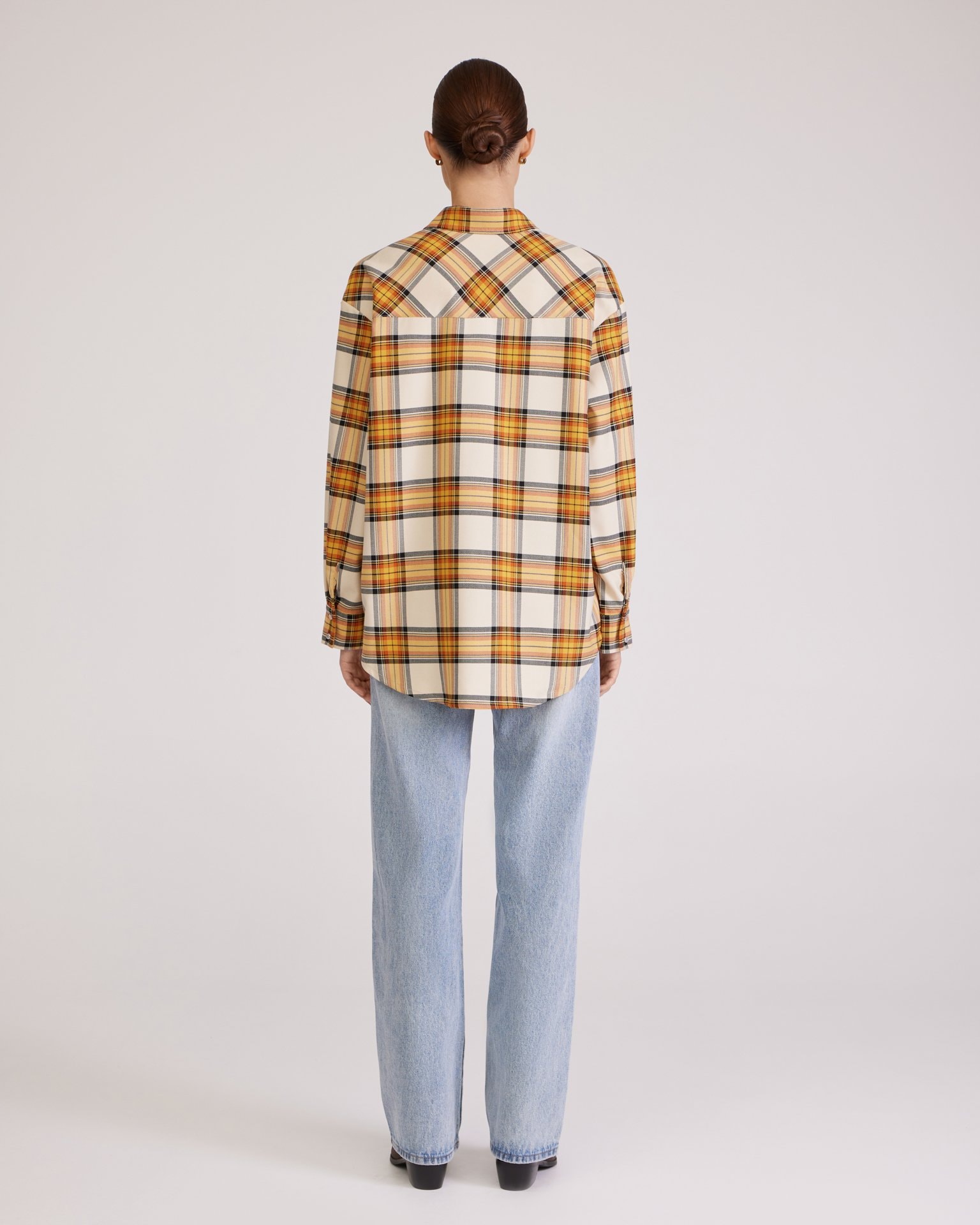Checked shirt, Orange — photo 3