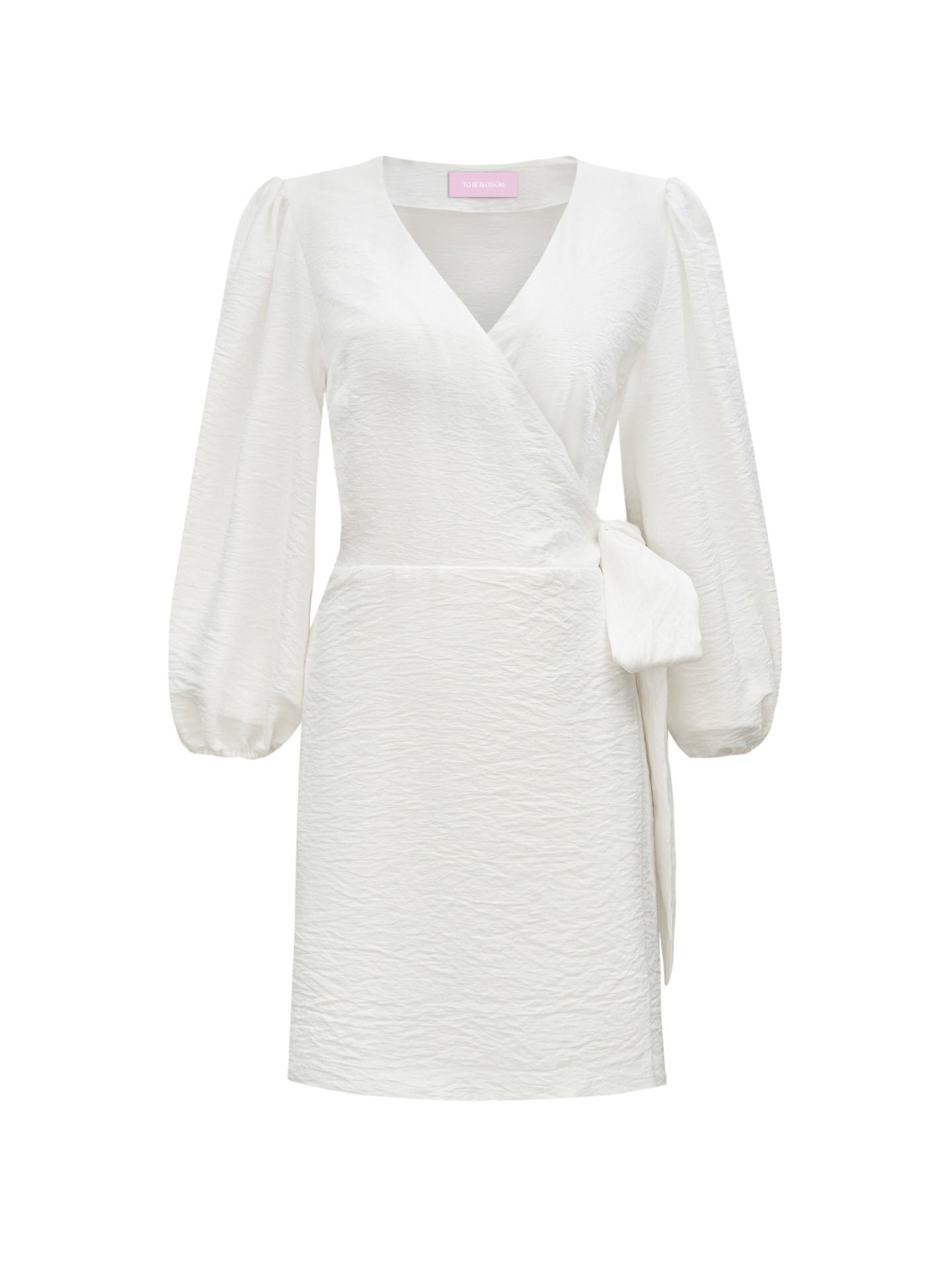 Wrap Dress, White — photo 7