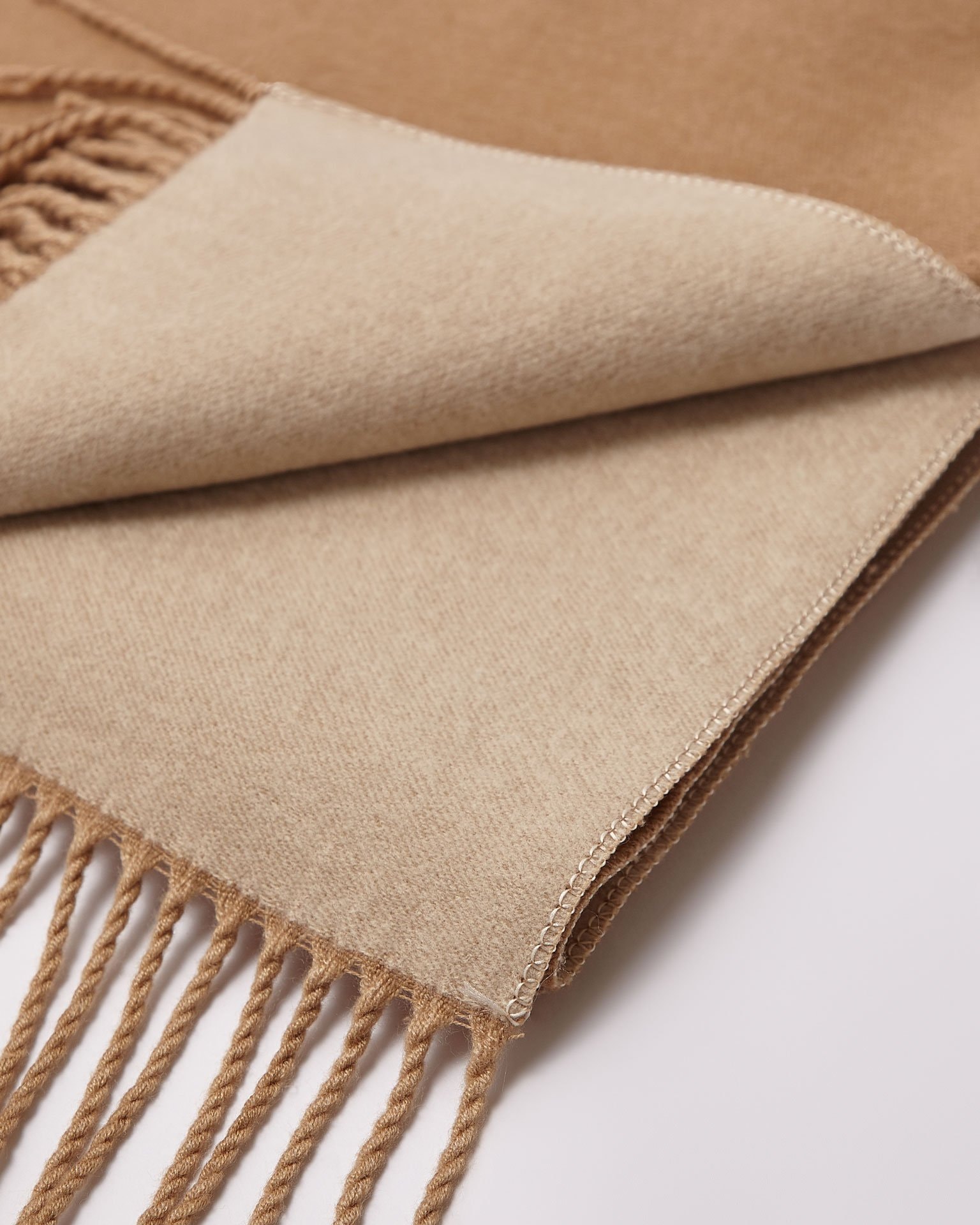 Fringed scarf, Beige — photo 2