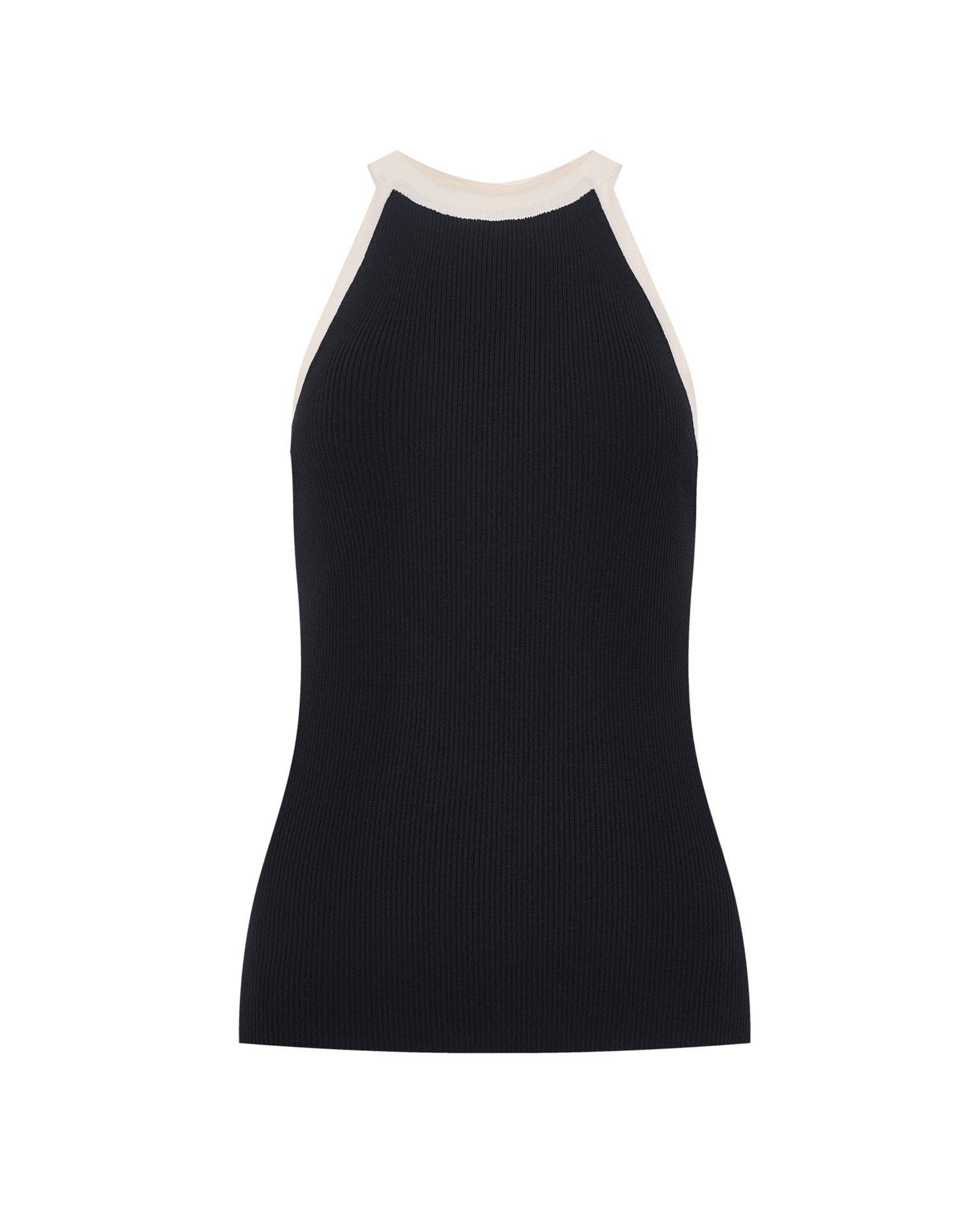 Black sleeveless top, Black — photo 5