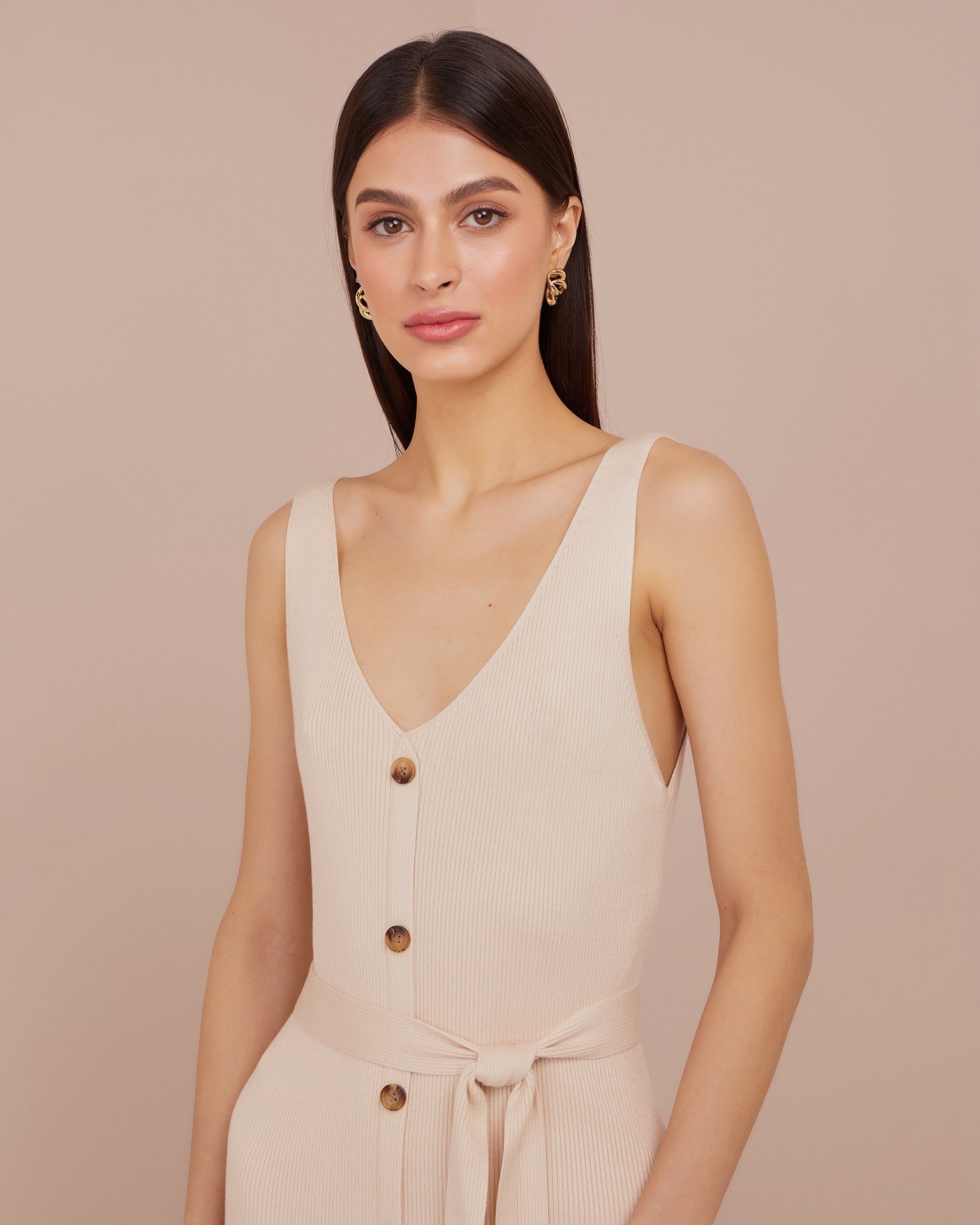 Strap dress, Beige — photo 5