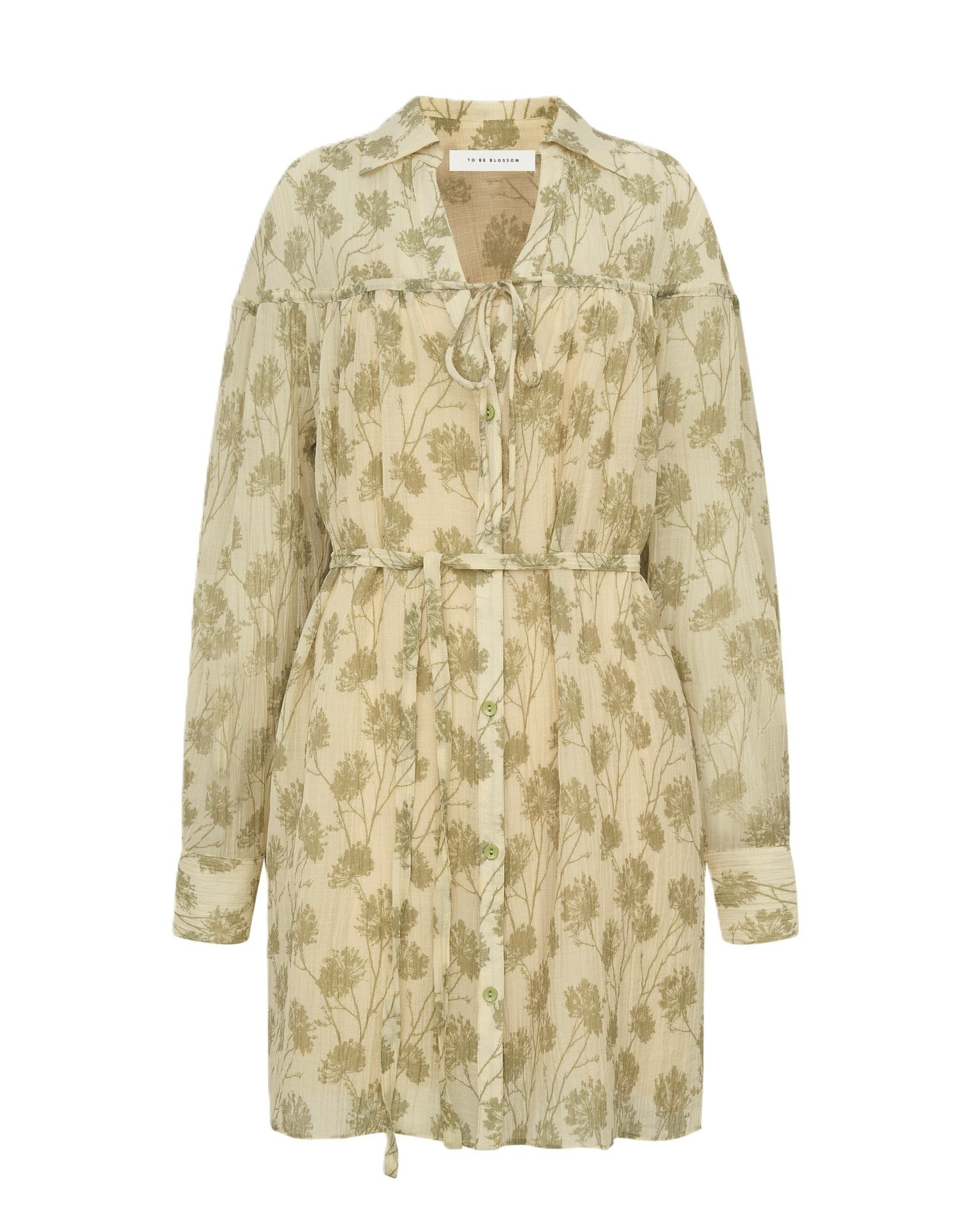 A-line silhouette dress, Green — photo 9