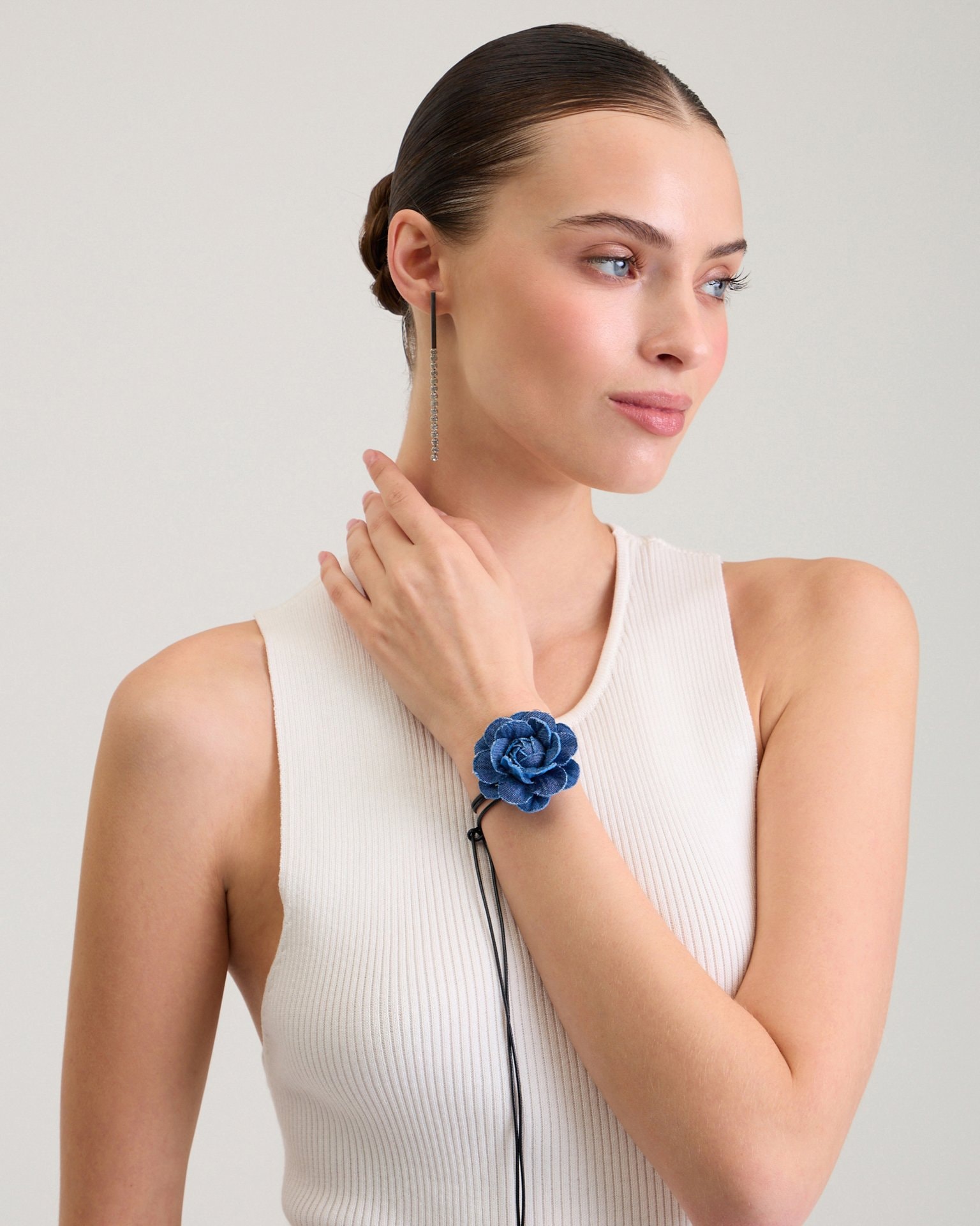 Blue flower accessory, Blue — photo 6