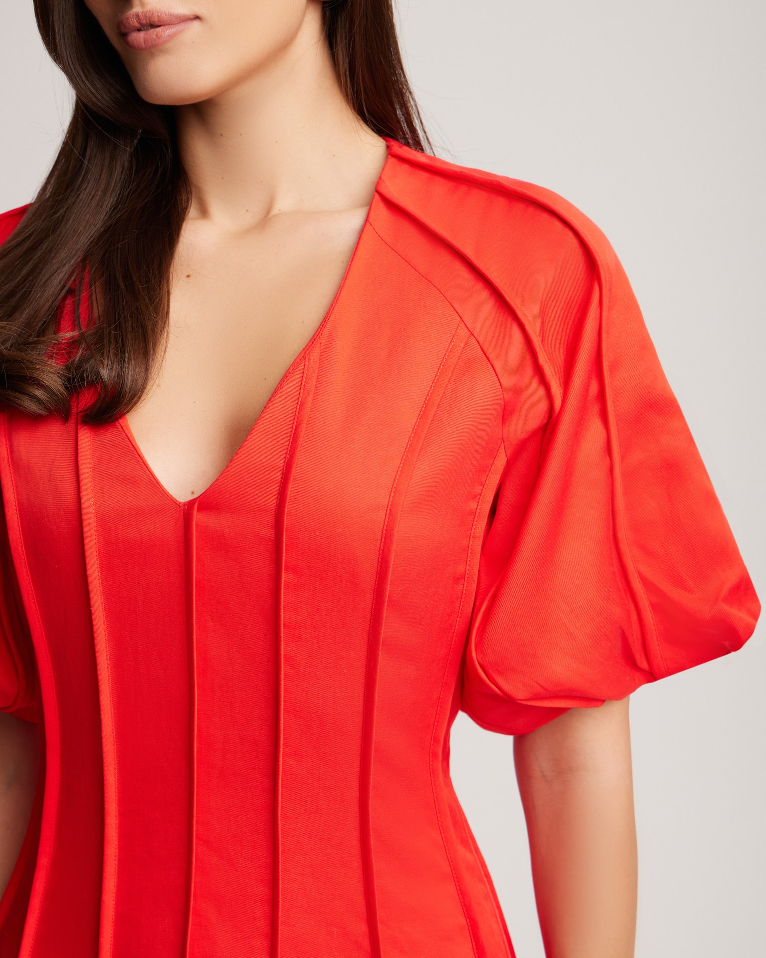 Red Mini Dress, Red — photo 4