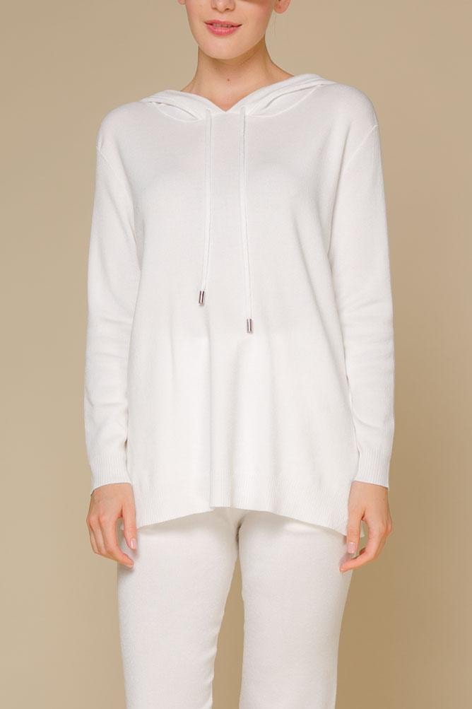 Lightweight trouser suit in a sport-chic style, White — photo 4