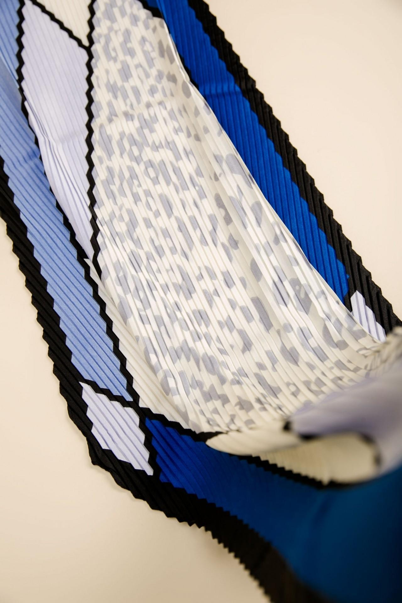 Neckerchief with a ruched insert, Lilac. — photo 3