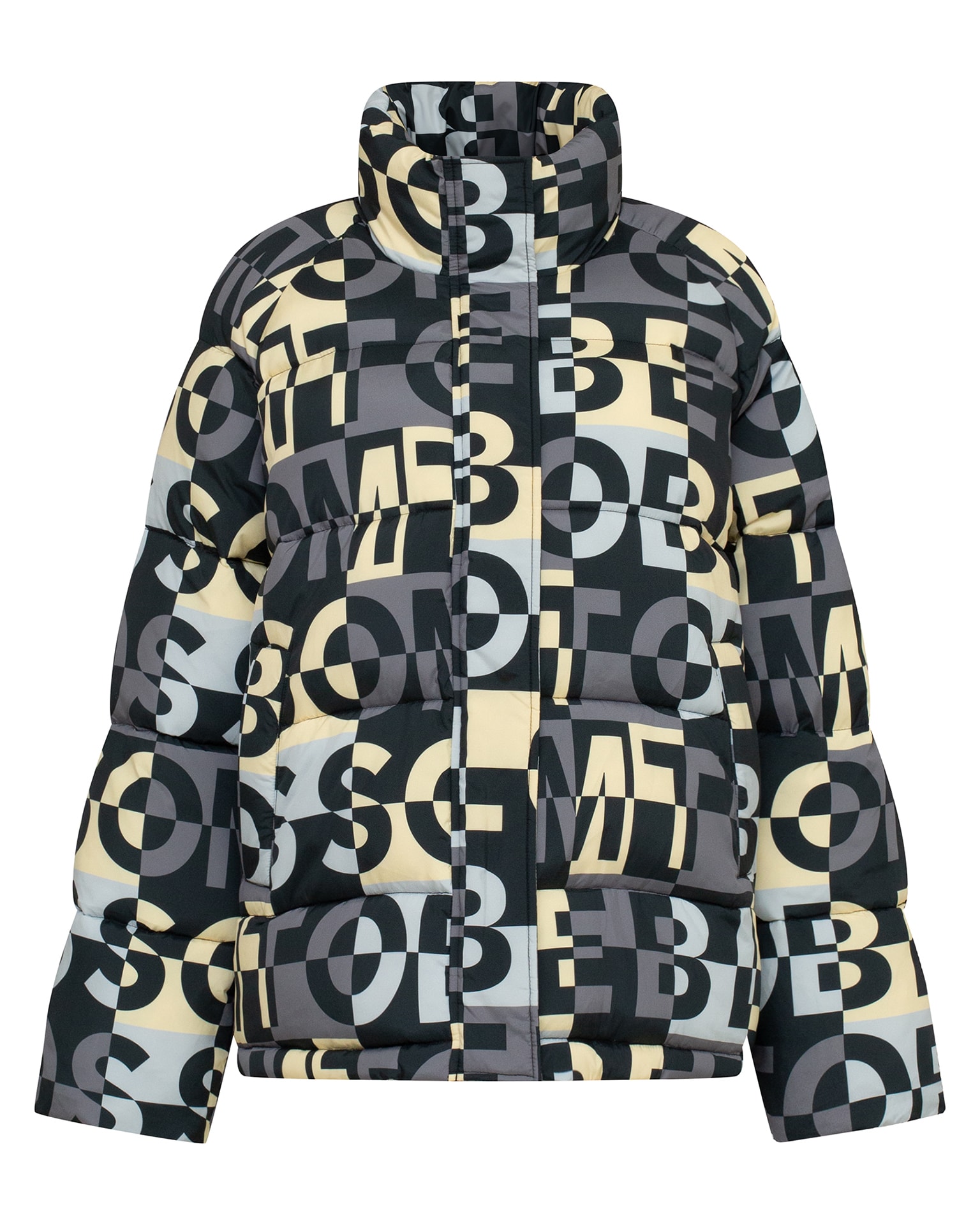 Down jacket with limited edition print, Grey — photo 9