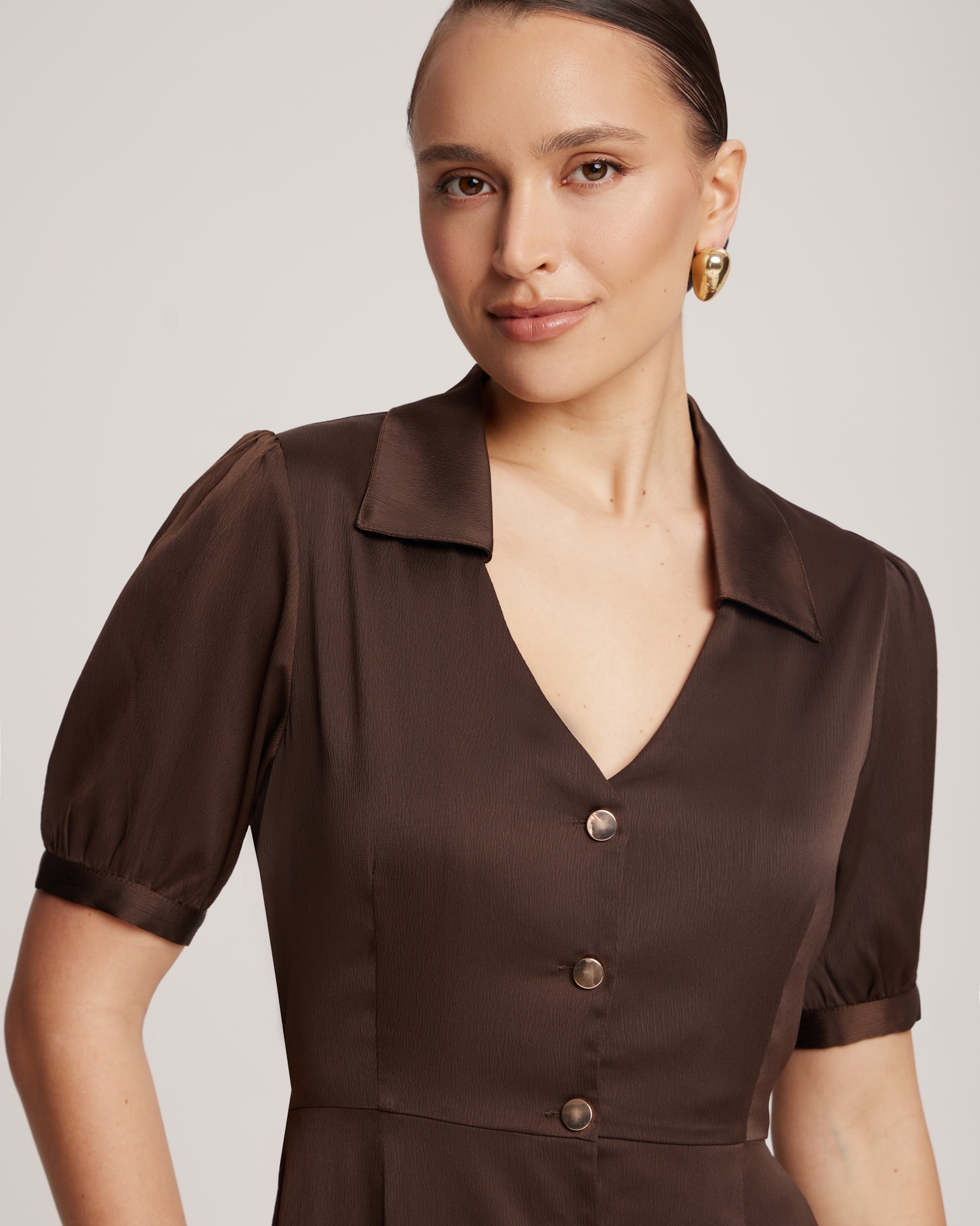 Dress, brown — photo 4