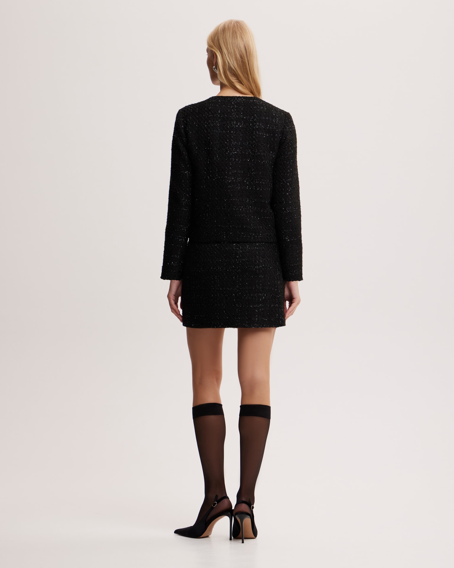 Tweed jacket, Black — photo 3