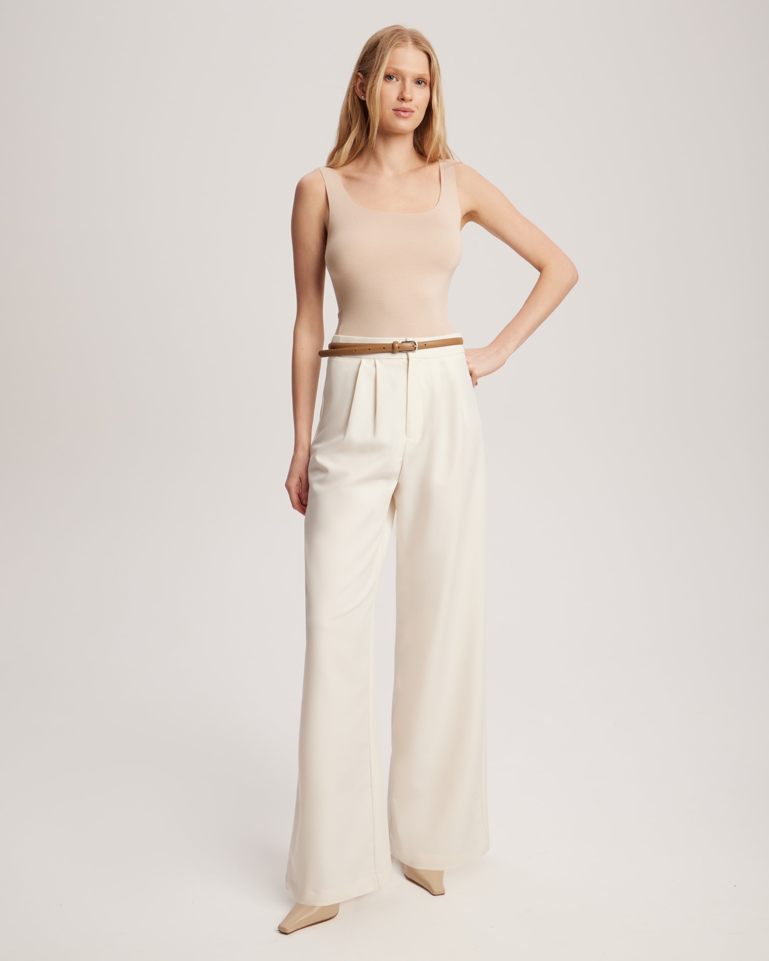Milk-colored trousers, Milk — photo 2