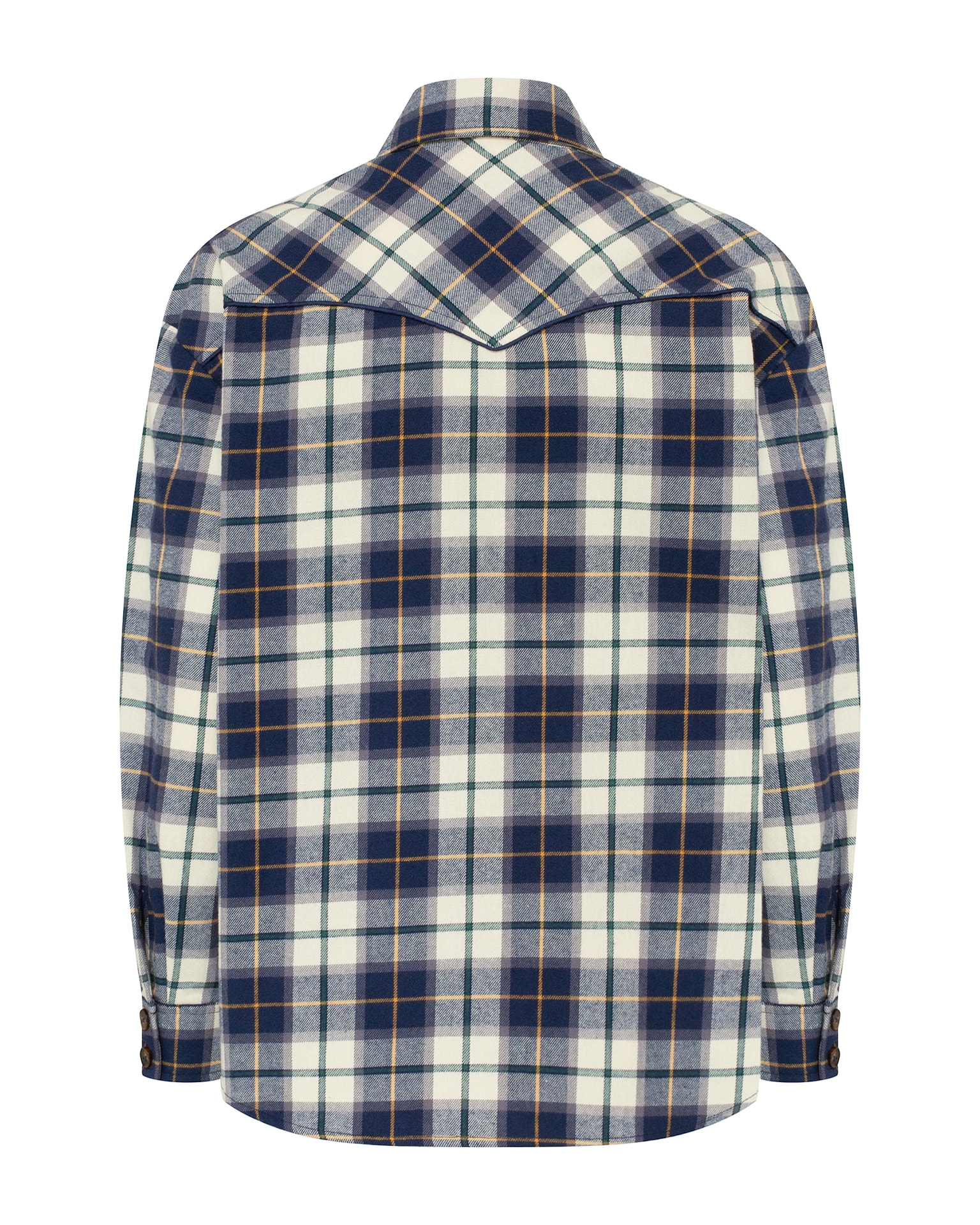 Blue checked shirt, Blue — photo 8