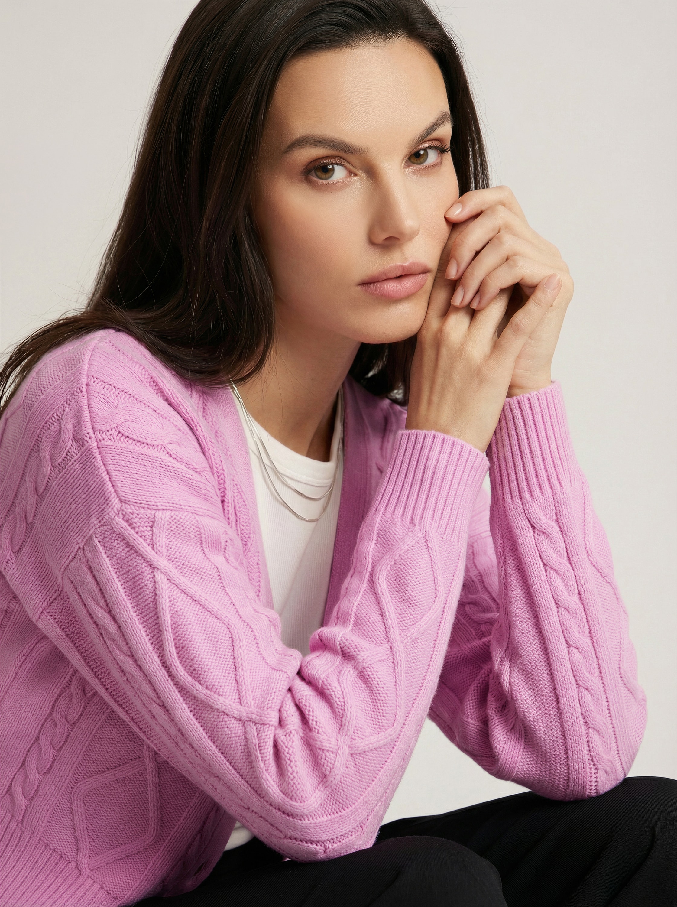 Pink cardigan, Pink. — photo 5