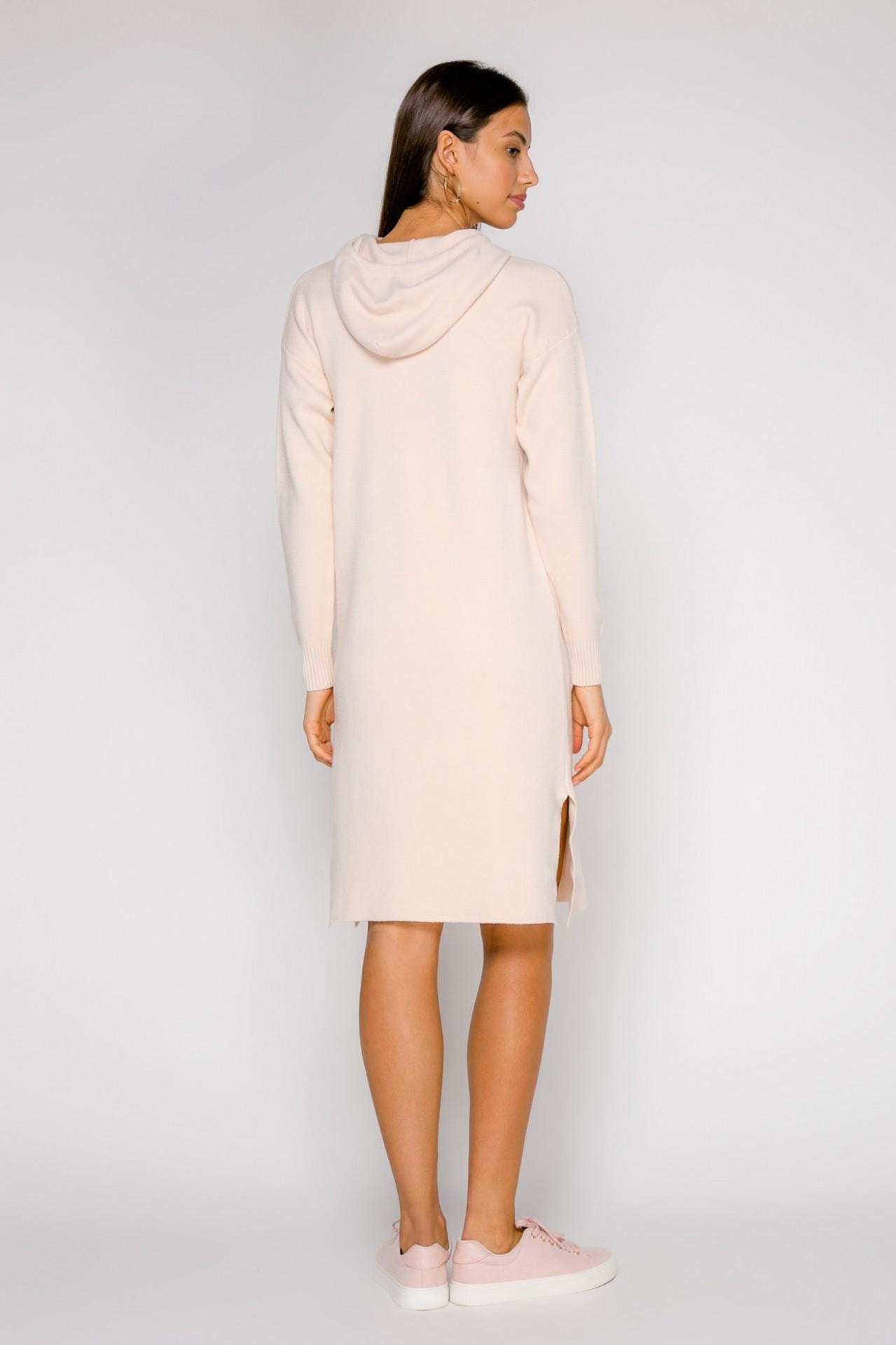 Straight-cut casual-style dress, Beige — photo 4