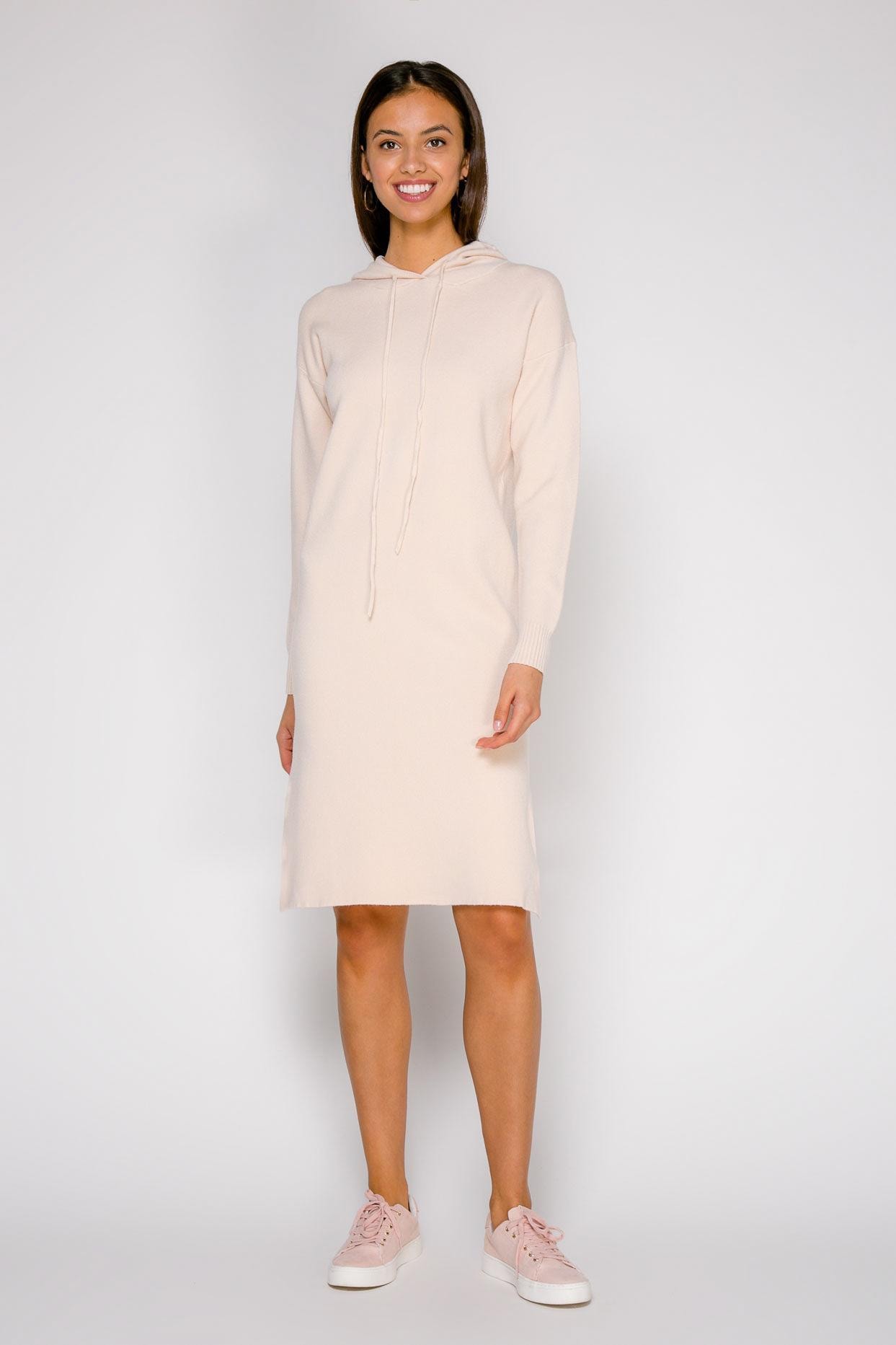Straight-cut casual-style dress, Beige — photo 2