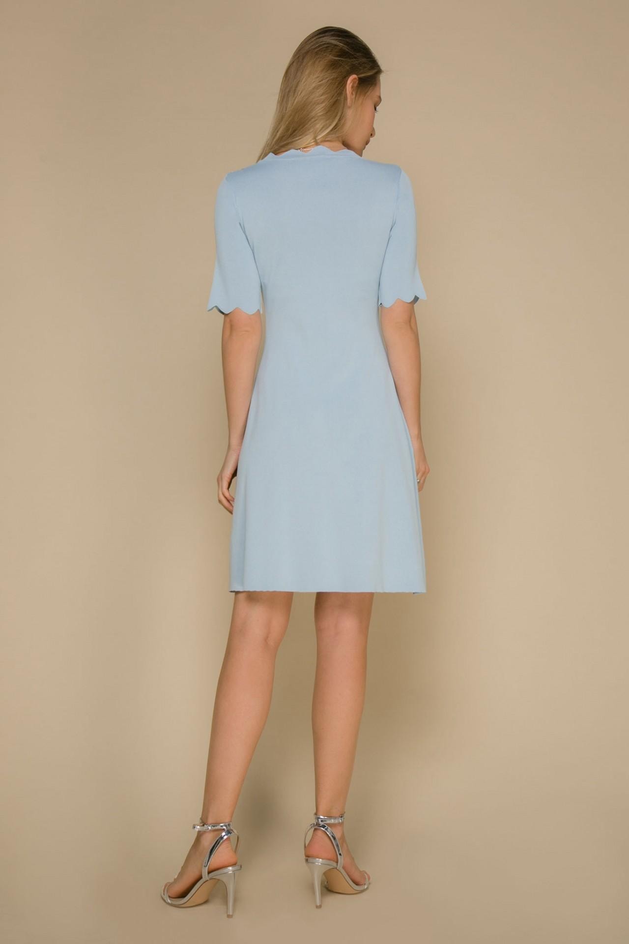 Soft blue dress with ruffles, Sky Blue — photo 5