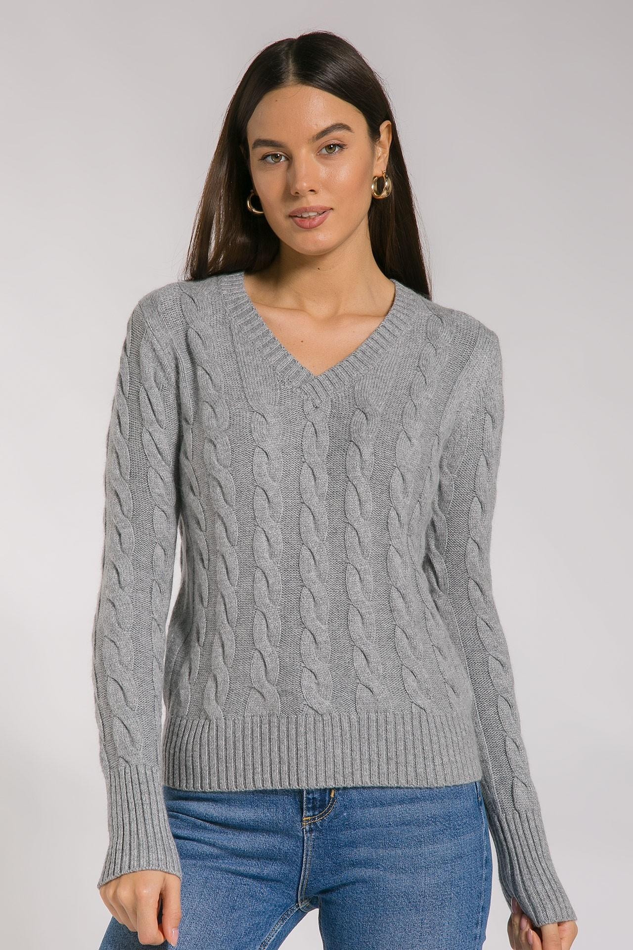 Jumper with a textured pattern, Grey — photo 2