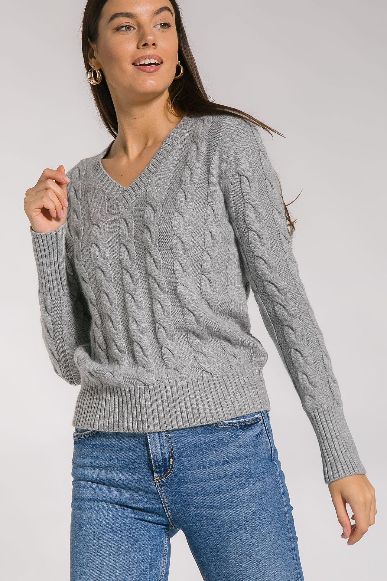 Jumper with a textured pattern, Grey
