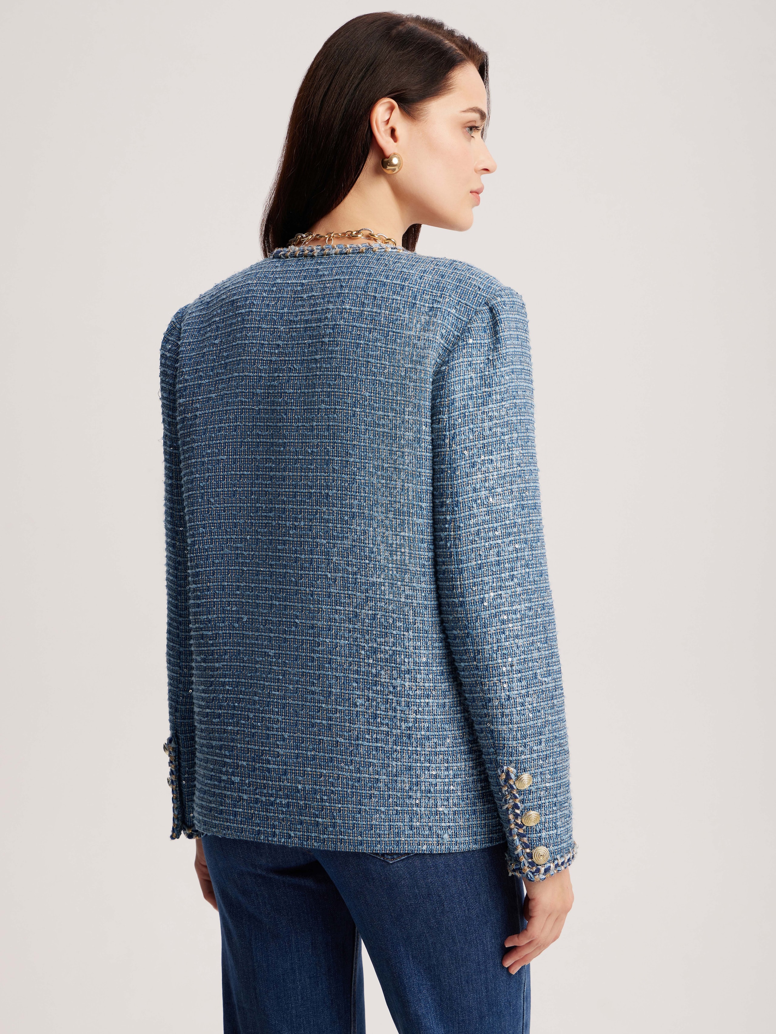 Tweed jacket, Blue — photo 10