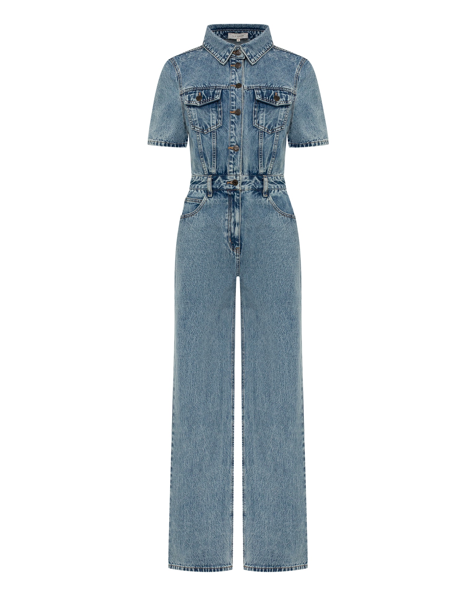 denim overalls, blue — photo 7