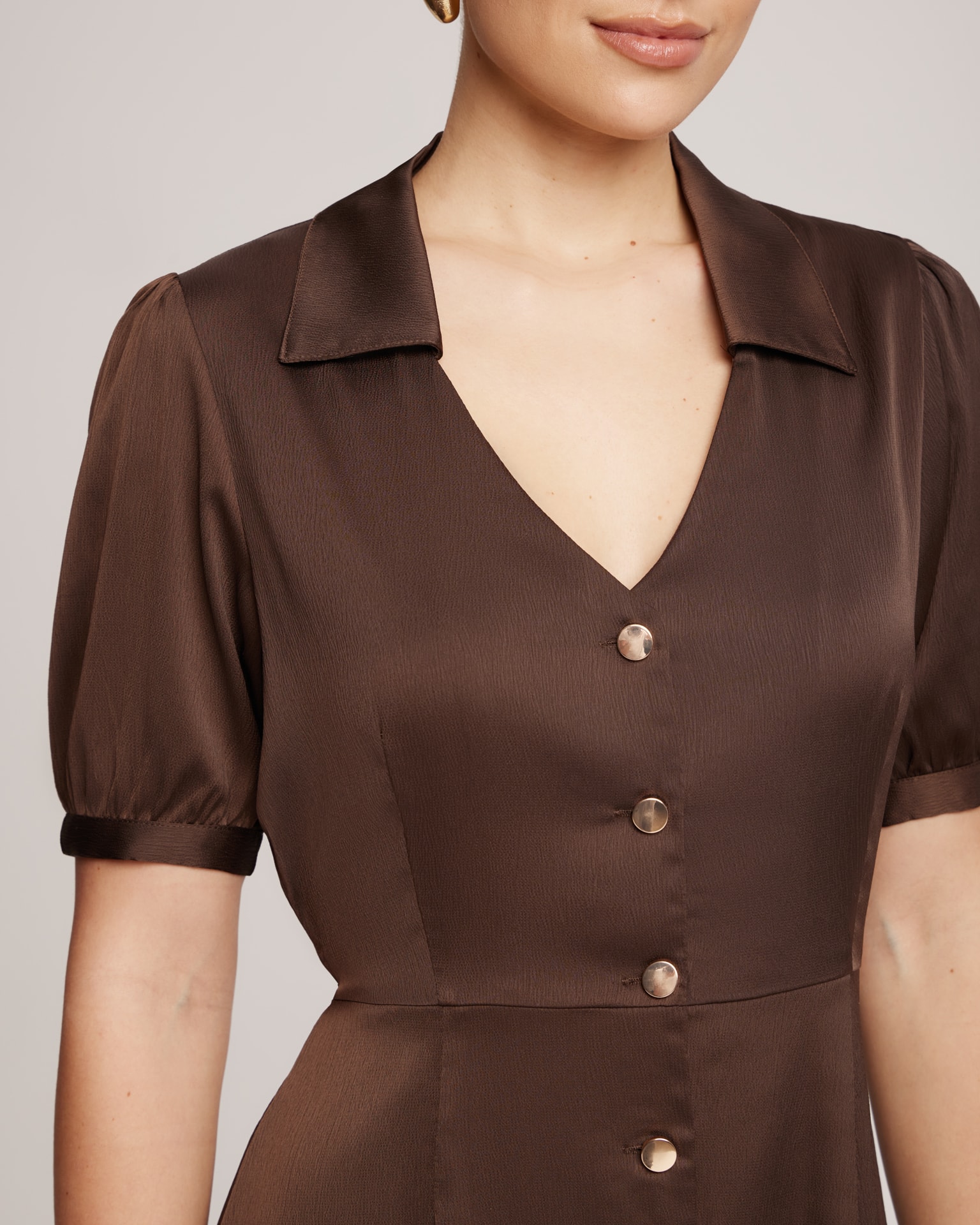 Dress, brown — photo 5