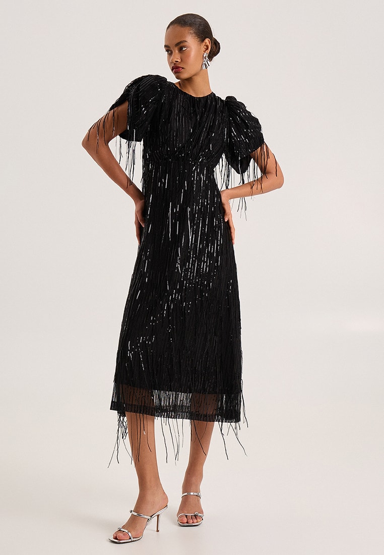 Sequin dress, Black — photo 2