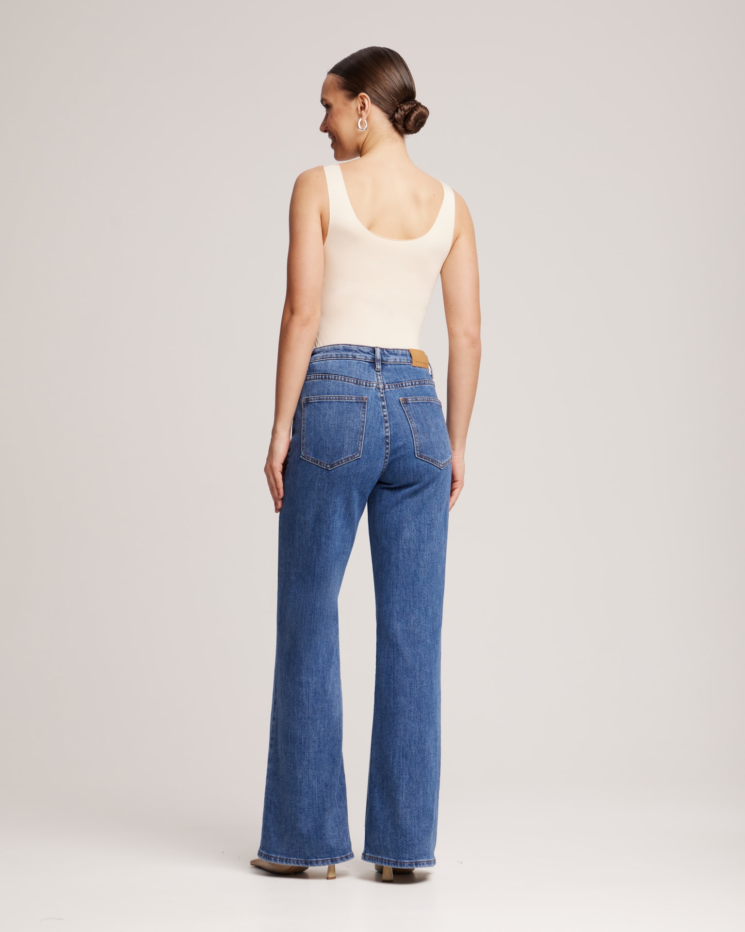 Flared jeans, Dark Navy — photo 3