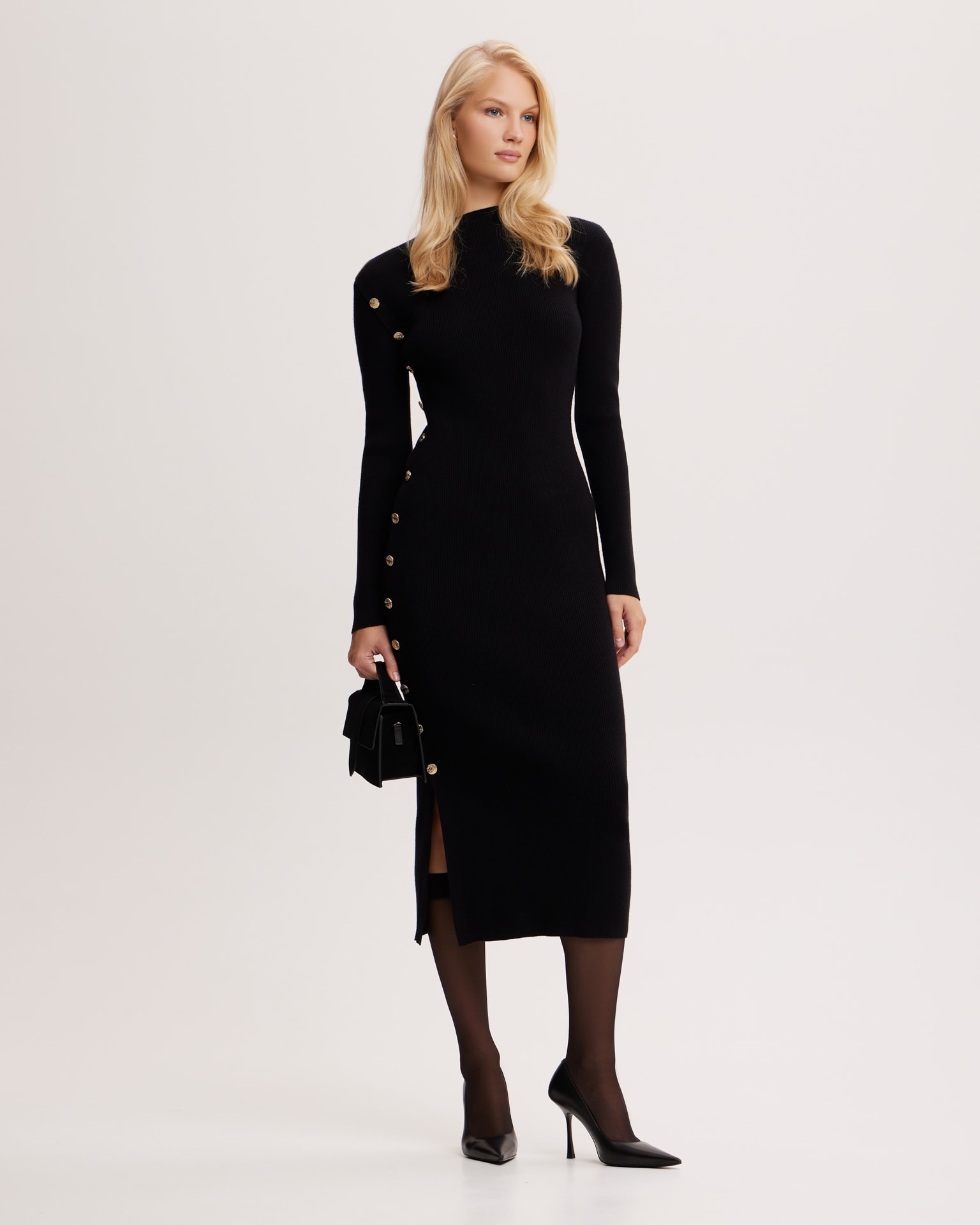 Midi dress, Black — photo 3
