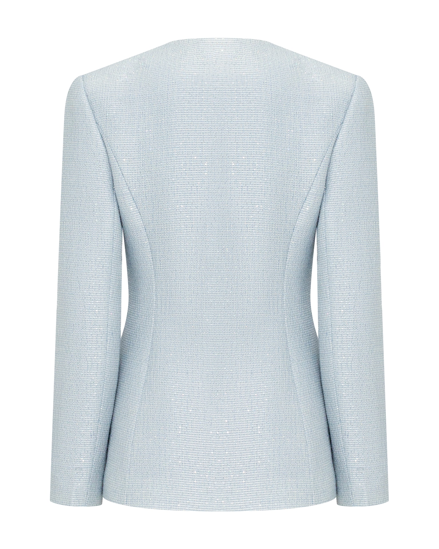 shimmering fabric jacket, Light blue — photo 9