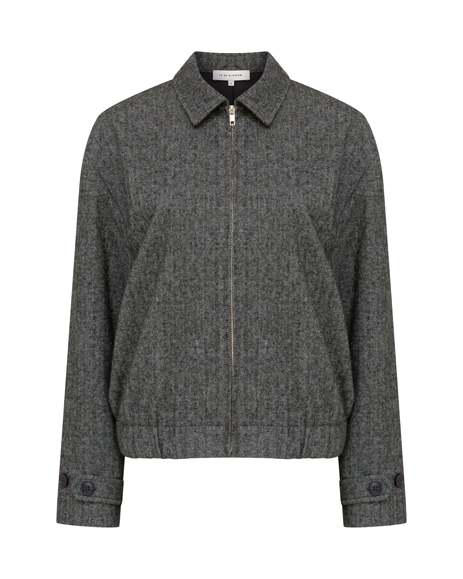 Wool bomber jacket, Dark Grey — photo 9