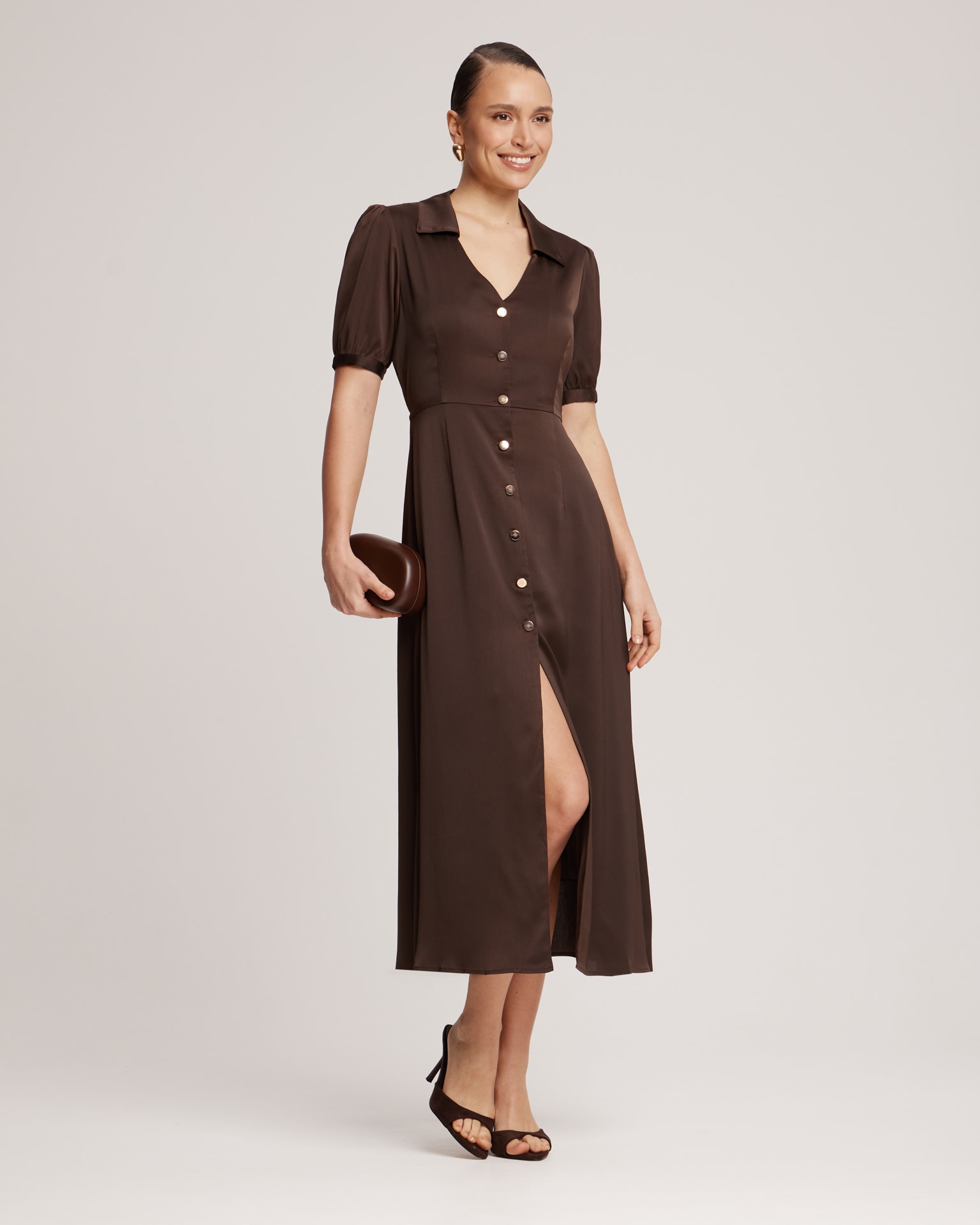 Dress, brown
