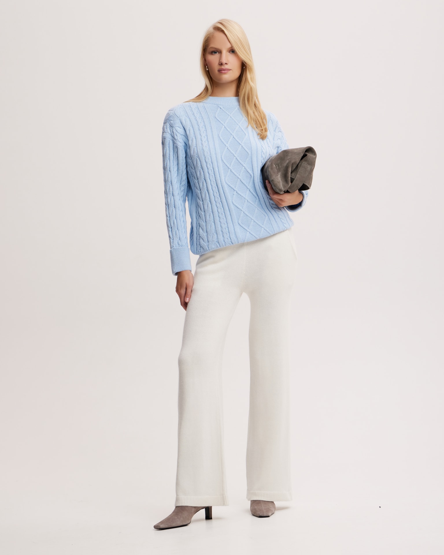 Textured jumper in blue, Sky Blue — photo 2