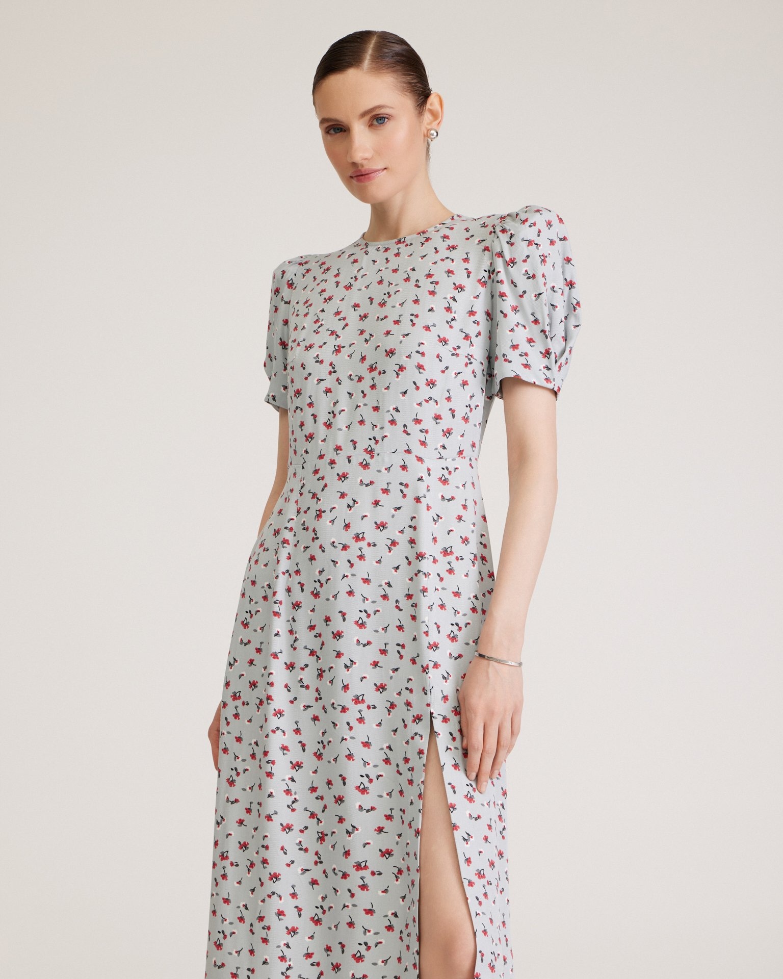 Floral Dress with Slit