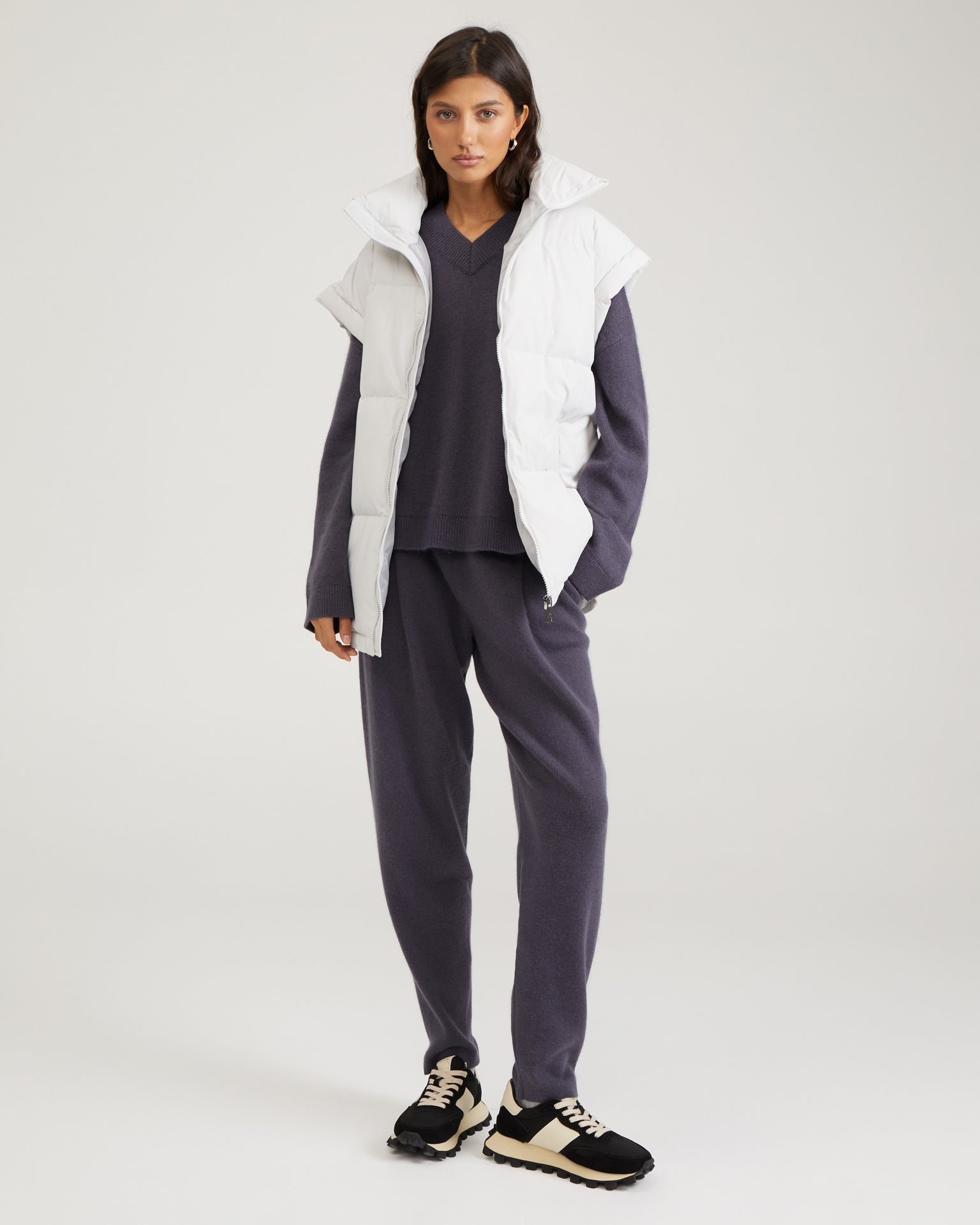 Insulated vest in grey